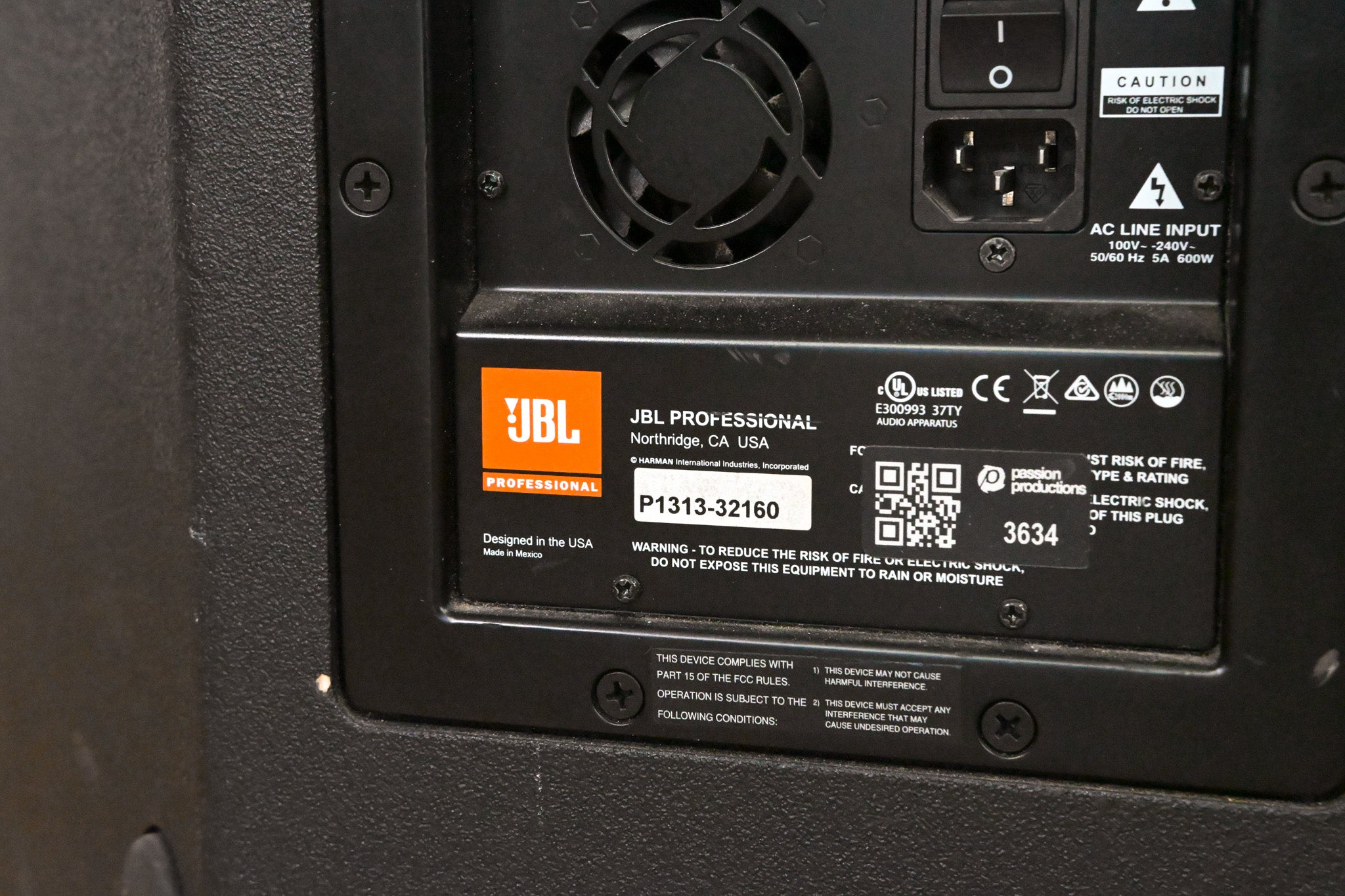 JBL PRX715 15" Two-Way 1500W Powered Loudspeaker (PAIR)