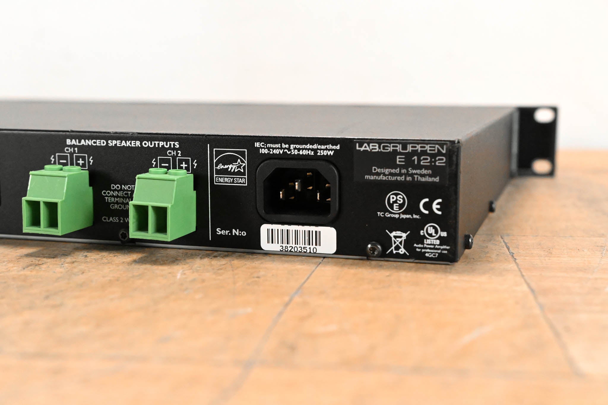 Lab Gruppen E12:2 1200W 2-Channel Installation Power Amplifier