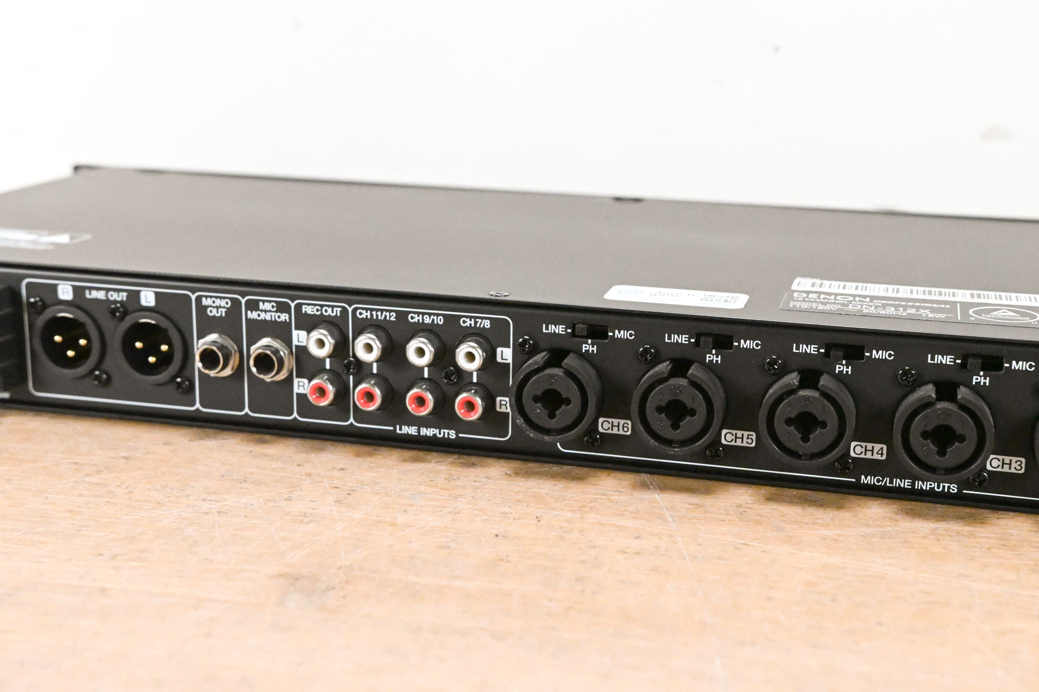 Denon DN-312X 12-Channel Rack-Mountable Mic/Line Mixer