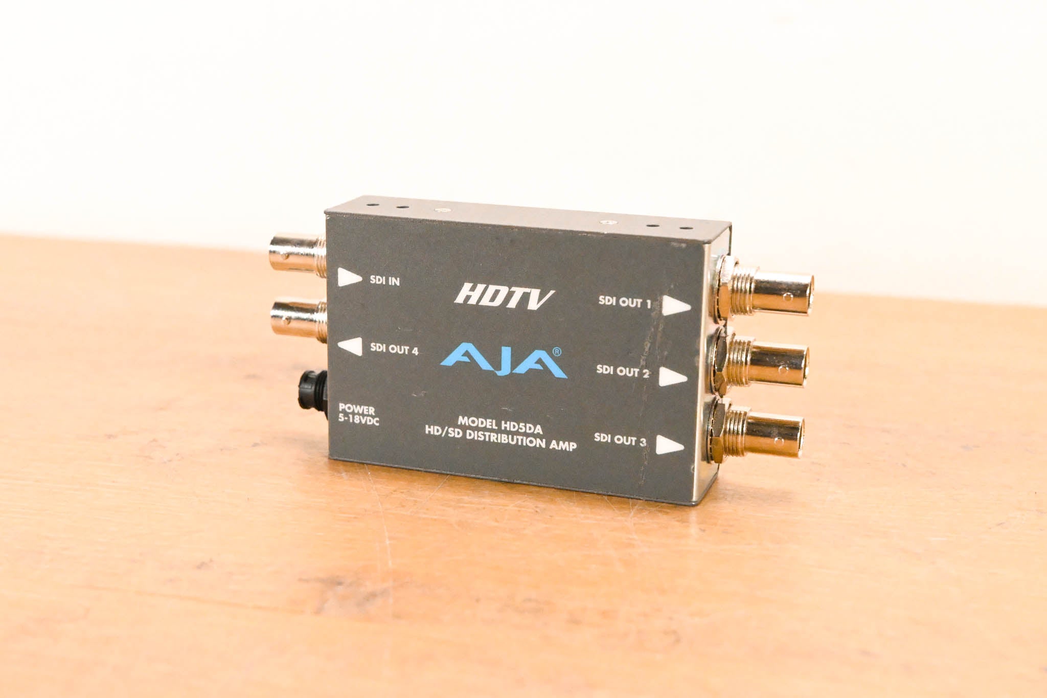 AJA HD5DA 1x4 HD/SD-SDI Distribution Amplifier/Repeater NO POWER SUPPLY