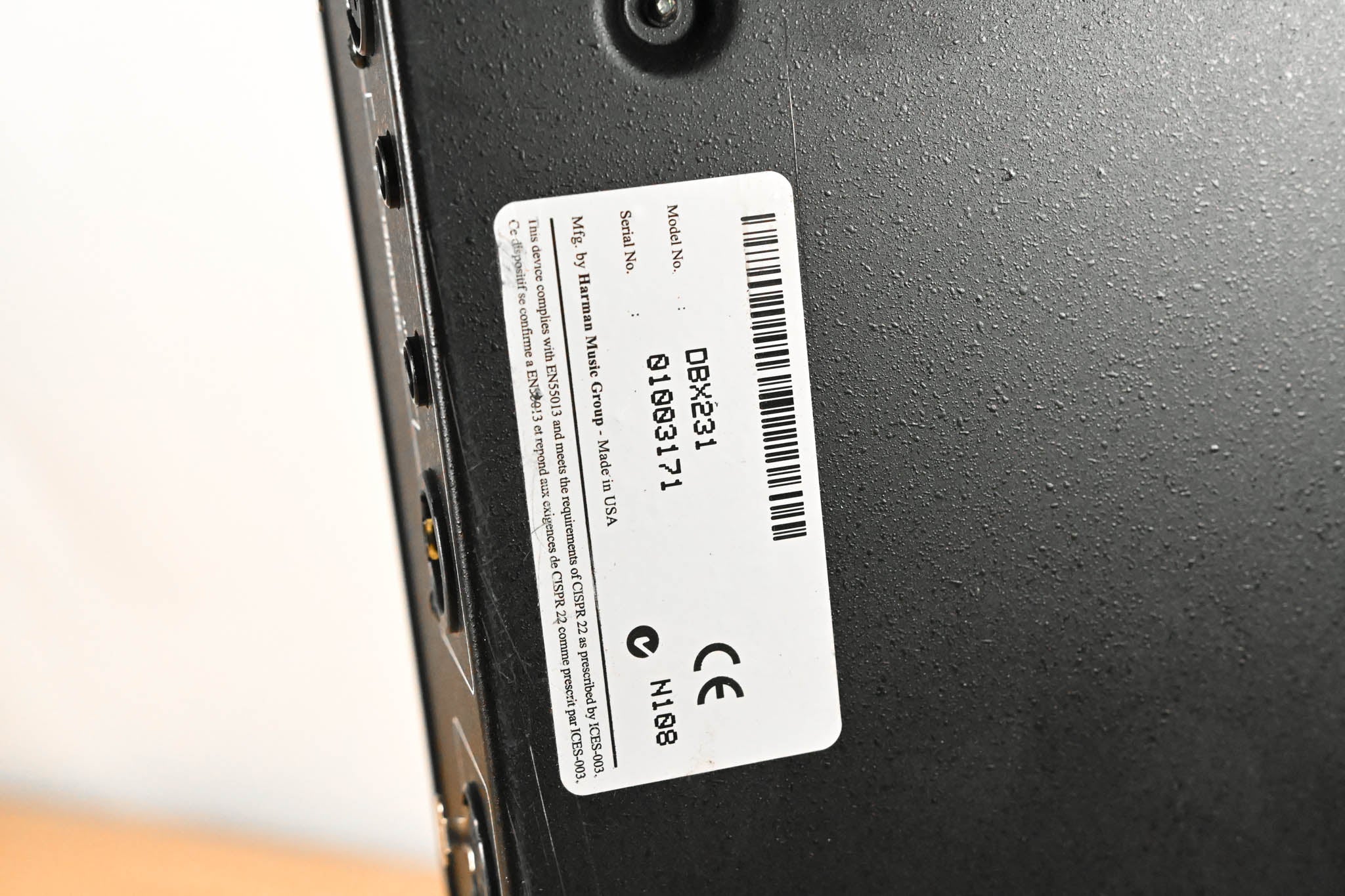 dbx 231 Dual-Channel 31-Band Graphic Equalizer