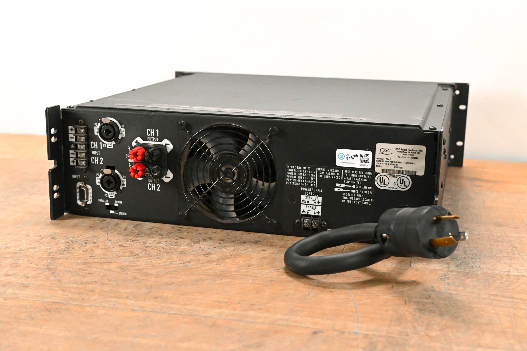 QSC PowerLight 4.0 2-Channel Power Amplifier