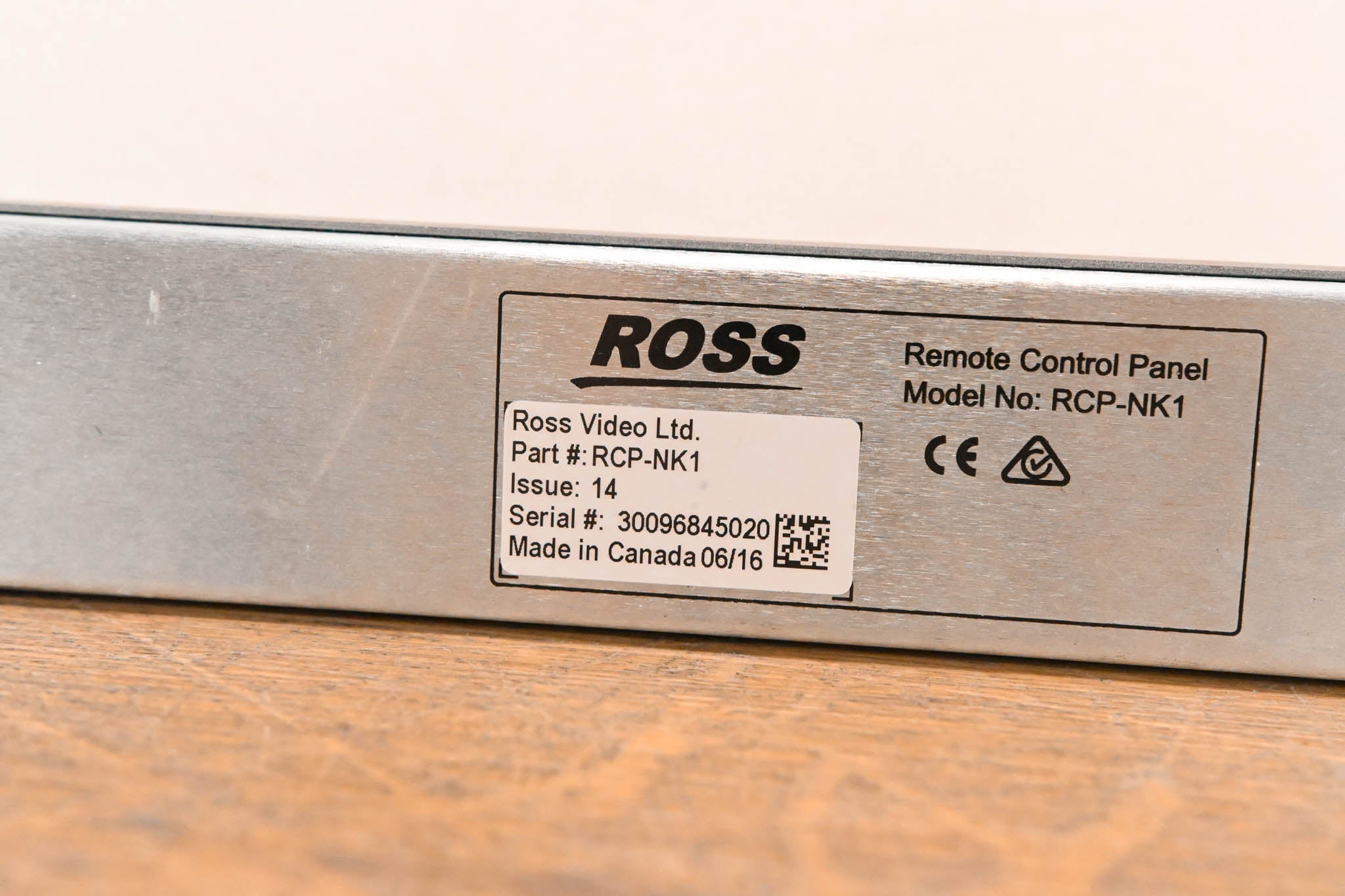 Ross RCP-NK1 Local or Remote Control Panel