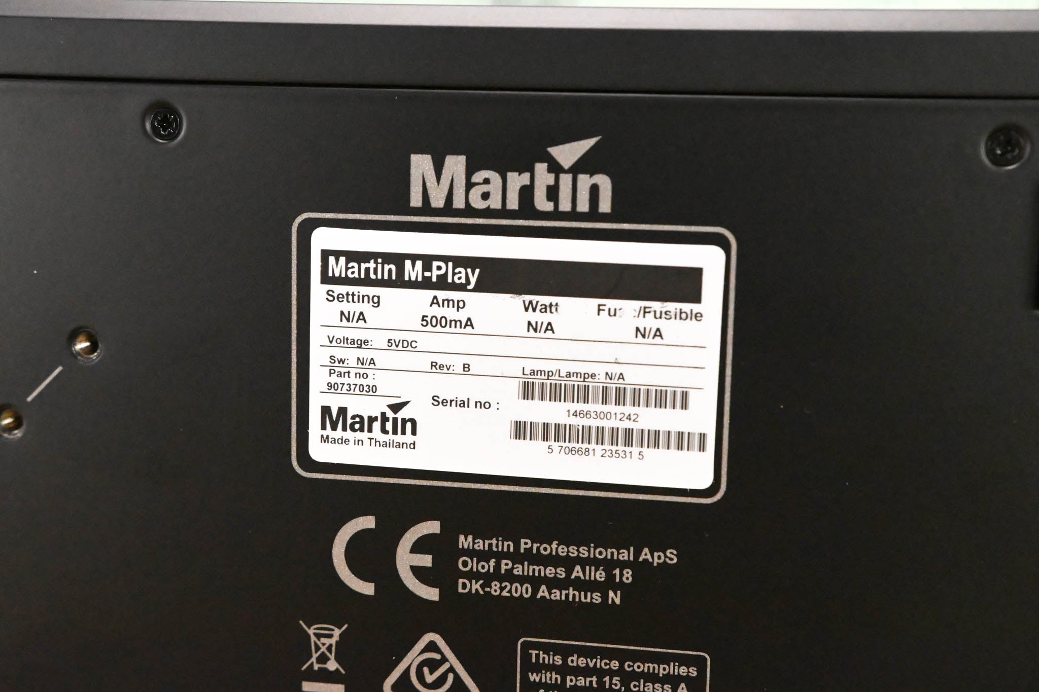 Martin Lighting M-Play DMX Lighting Controller