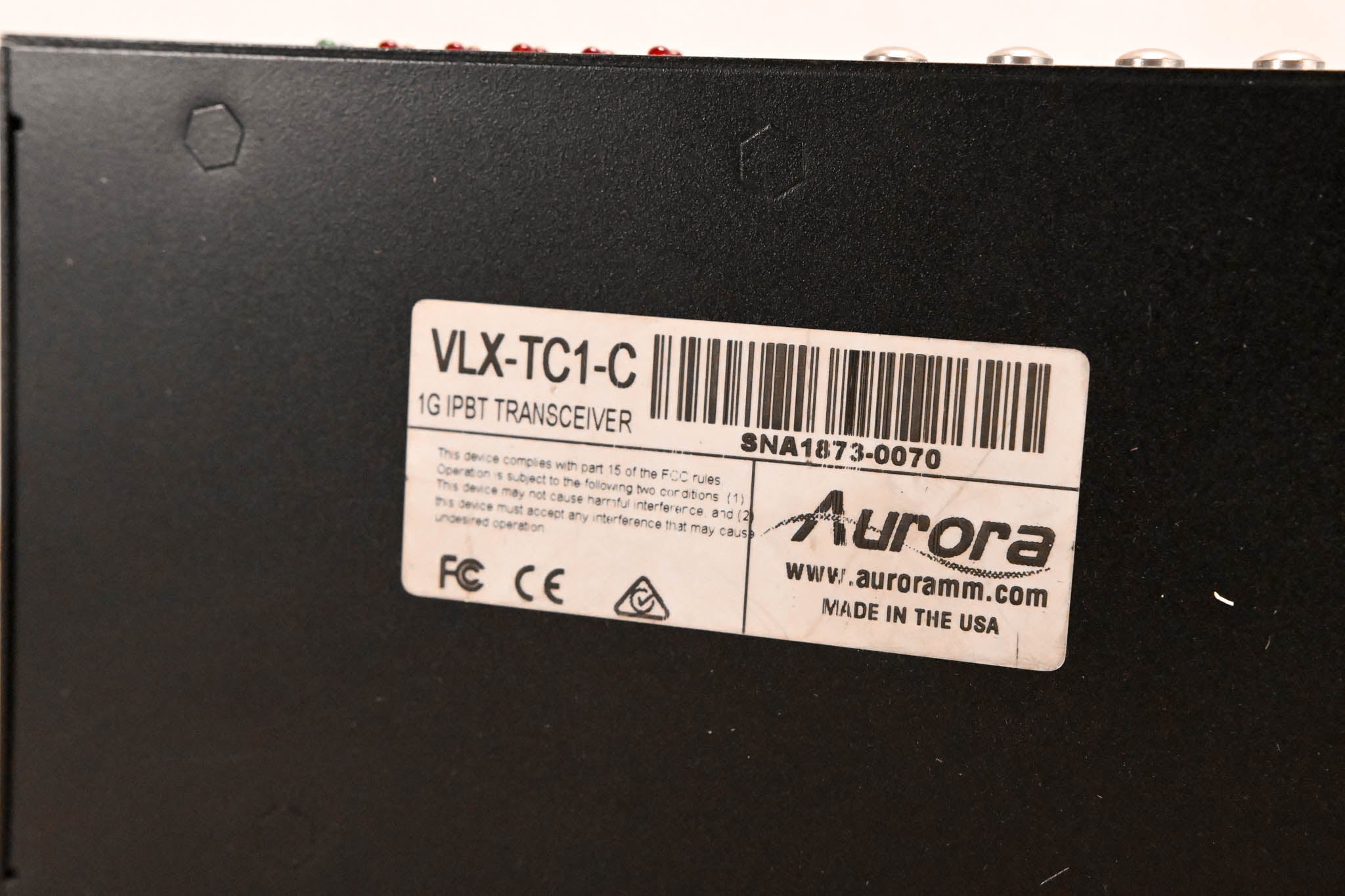 Aurora Multimedia VLX-TC1-C 4K 1Gbps AV-over-IP Transceiver