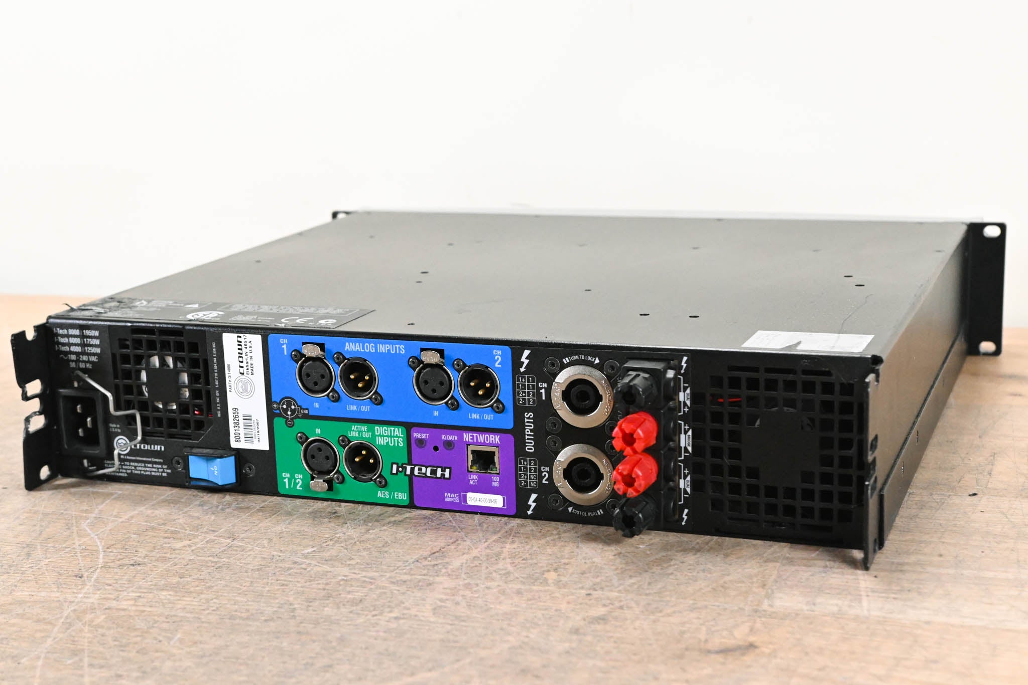 Crown I-Tech 4000 2-Channel Power Amplifier