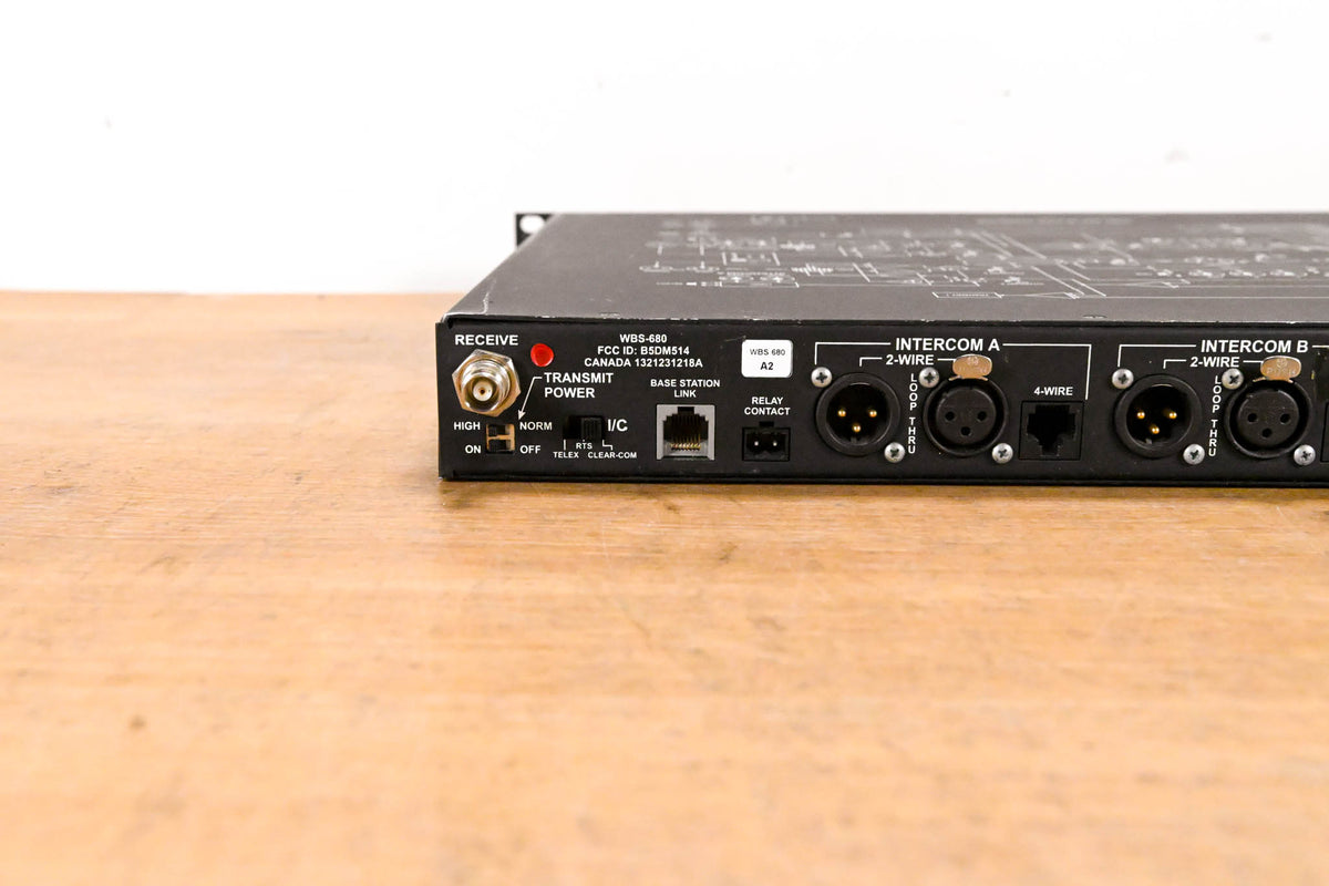 Clear-Com WBS-680 Two-channel UHF Wireless Base Station - A2 Band
