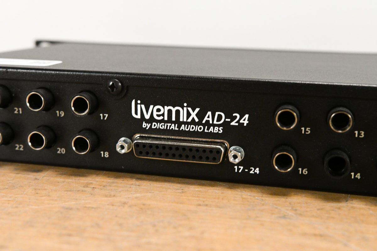 Digital Audio Labs Livemix AD-24 24-CH Analog Input Unit NO POWER SUPPLY