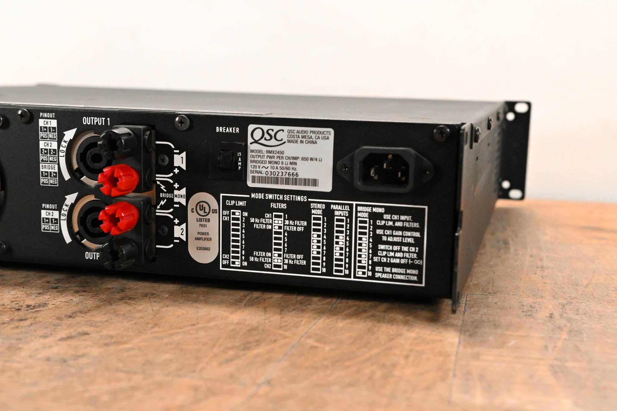 QSC RMX2450 2-Channel Power Amplifier