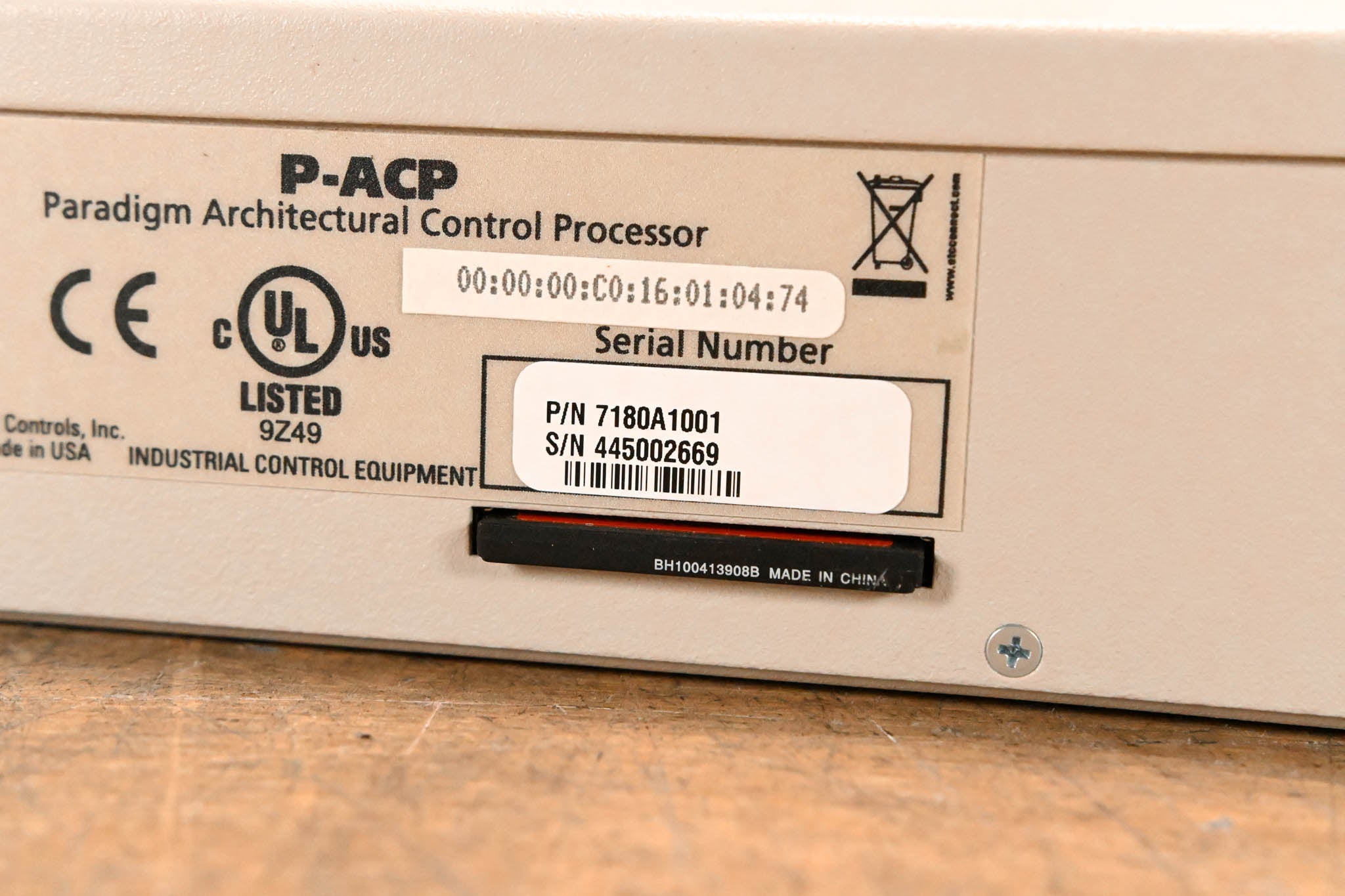 ETC P-ACP Architectural Control Processor