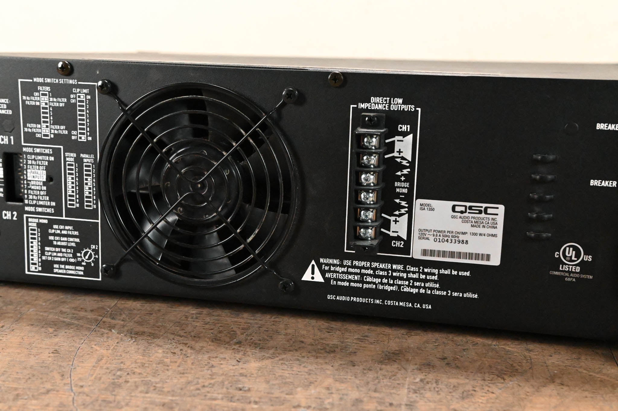 QSC ISA1350 2-Channel Power Amplifier
