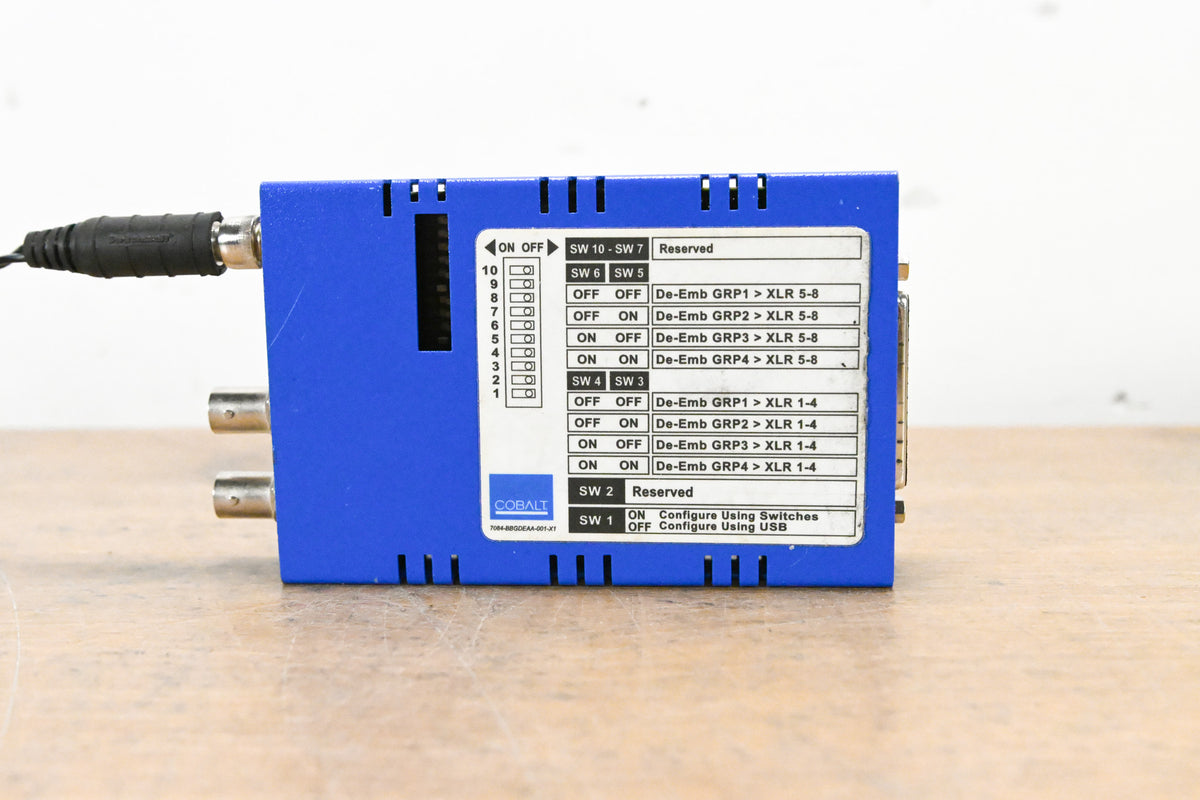 Cobalt Blue Box BBG-DE-AA 3G/HD/SD-SDI Analog Audio De-Embedder
