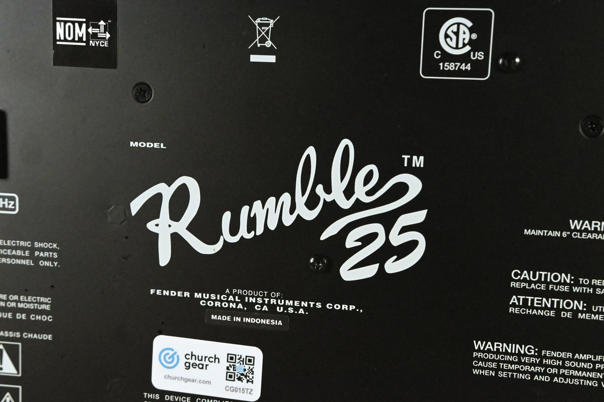 Fender Rumble 25 V3 25W 1x8" Bass Combo Amplifier