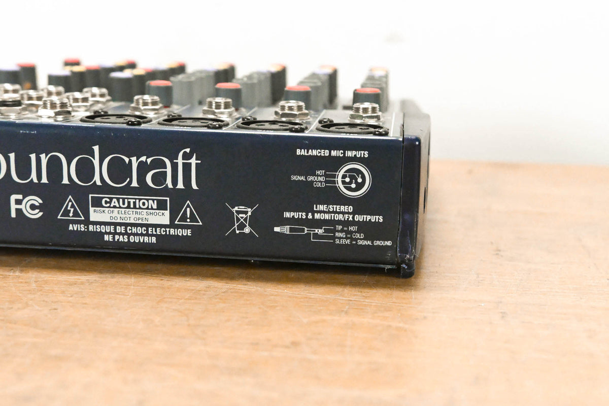 Soundcraft Notepad 124FX Compact 12-Input Analog Mixing Console (NO PSU)