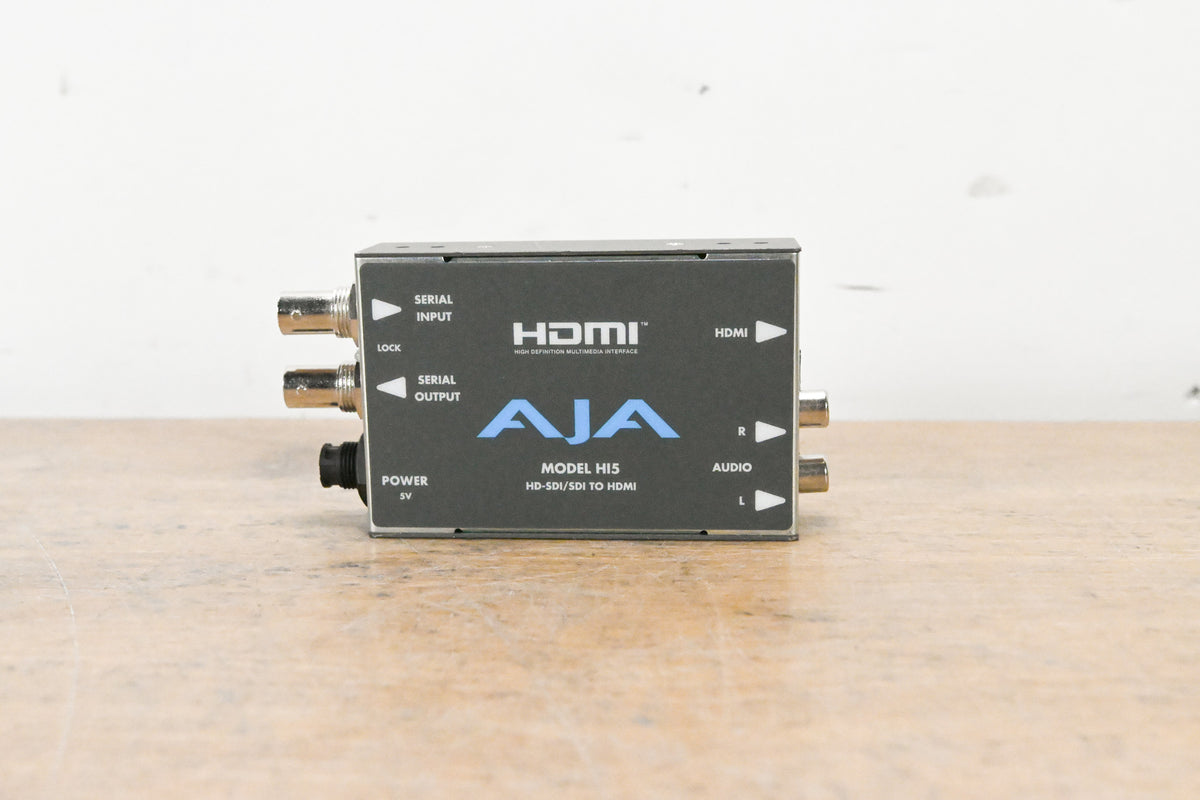 AJA HI5 HD/SD-SDI to HDMI Video and Audio Converter (NO POWER SUPPLY)