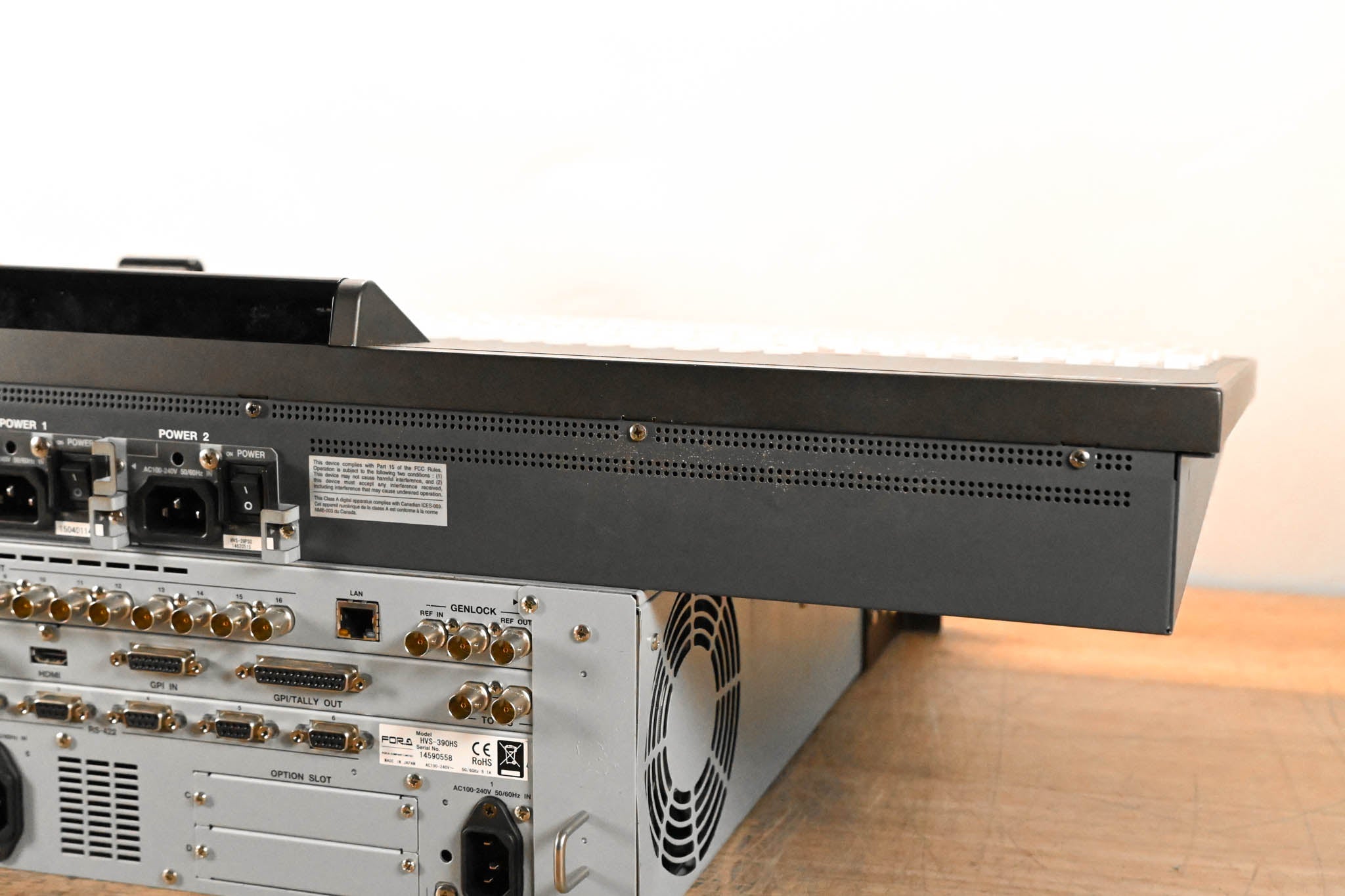 For.A HVS-390HS 2 M/E Video Switcher with HVS-392WOU Control Surface