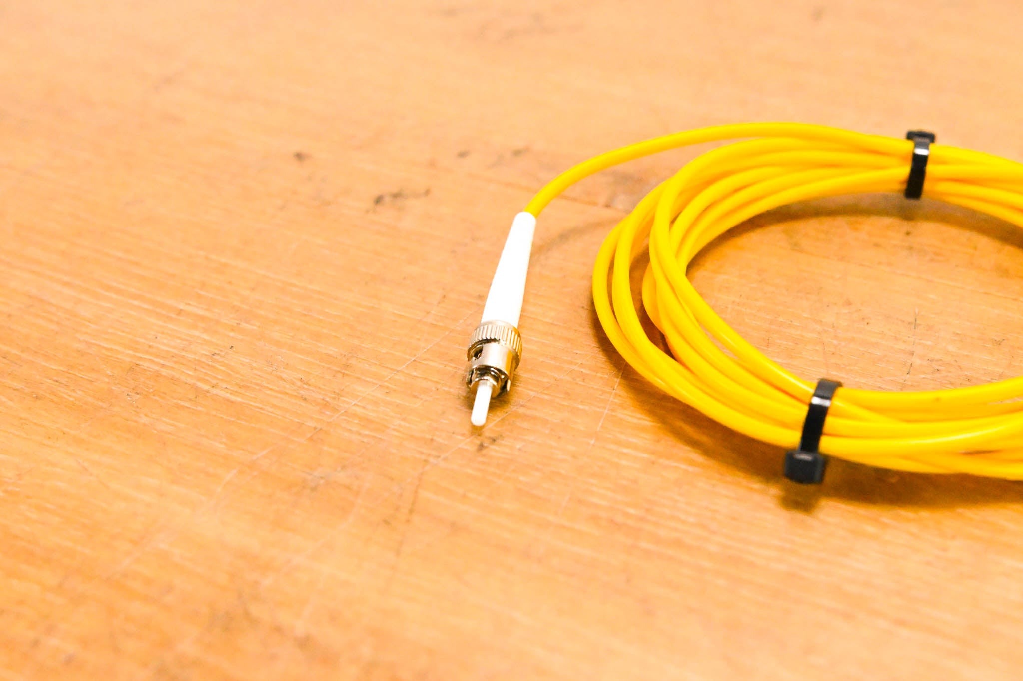 Unbranded SC-ST Simplex Single Mode Fiber Optic Patch Cable - 10'