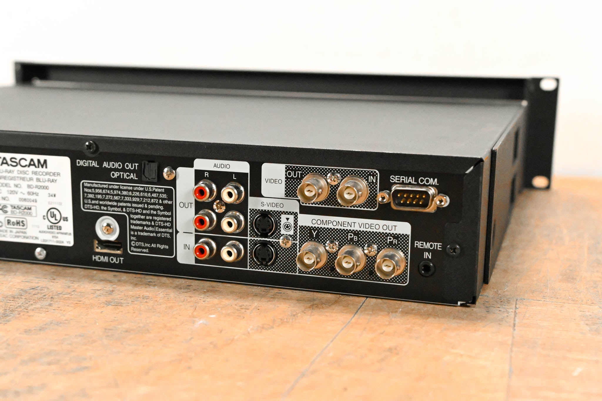 TASCAM BD-R2000 High-Definition HDD/Blu-Ray/DVD Recorder
