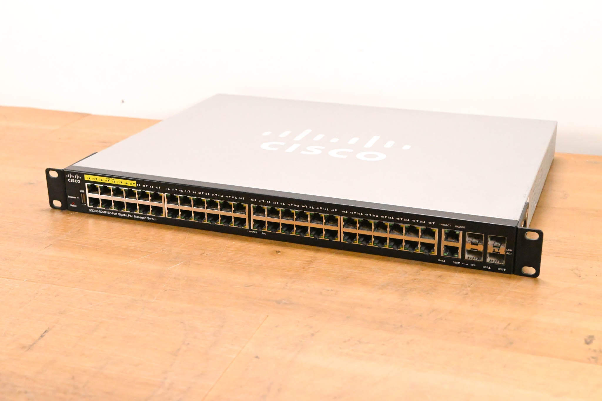 Cisco SG350-52MP 52-Port Gigabit PoE Managed Switch