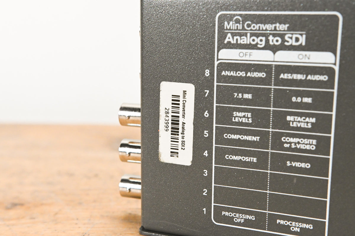 Blackmagic Design Mini Converter Analog to SDI (NO POWER SUPPLY)