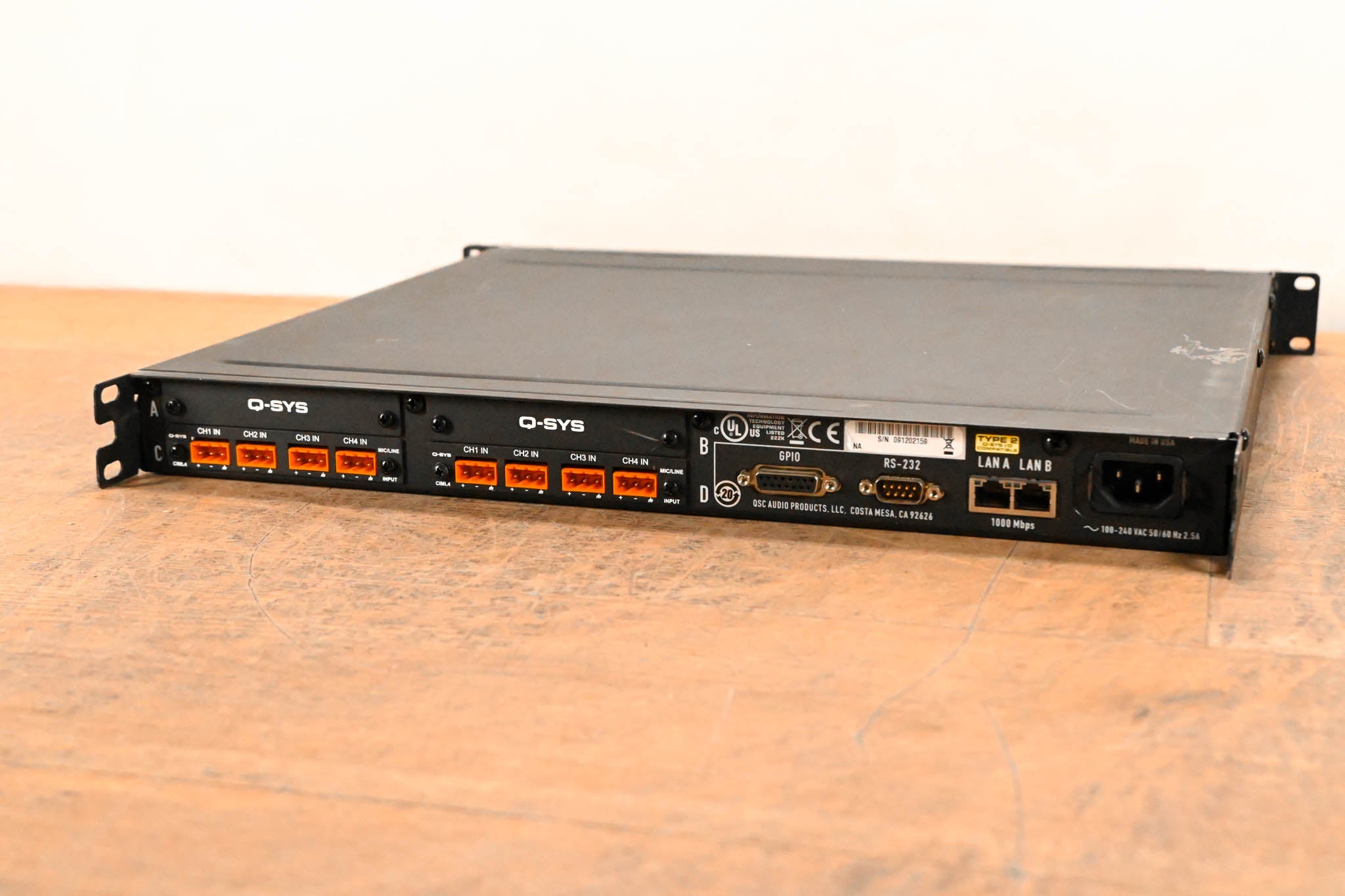 QSC Q-SYS I/O Frame Type 2