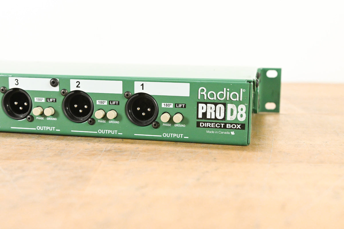 Radial Engineering ProD8 8-Channel Passive Instrument Direct Box