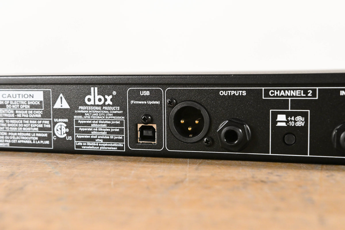 dbx AFS2-V Dual Channel Advanced Feedback Suppression Processor