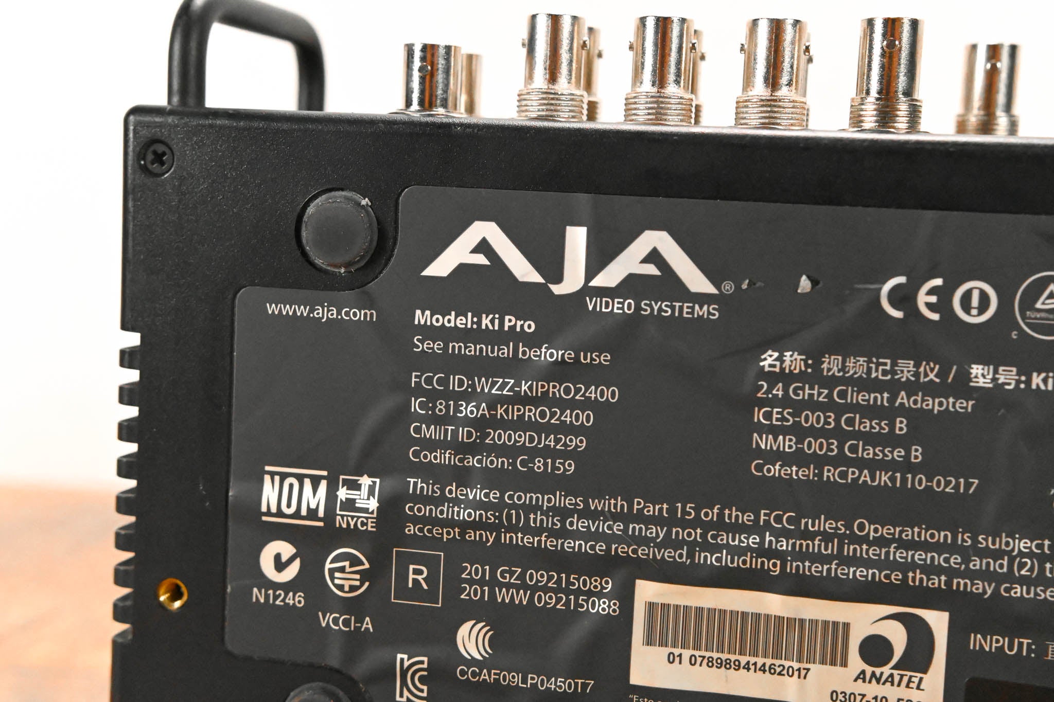 AJA Ki Pro File-Based HD/SD Video Recorder and Player (NO POWER SUPPLY)