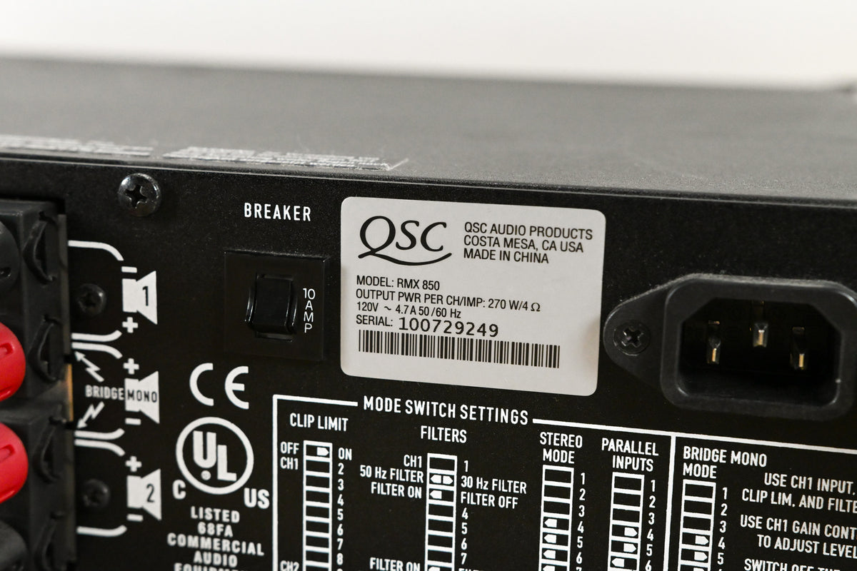 QSC RMX850 2-Channel Power Amplifier