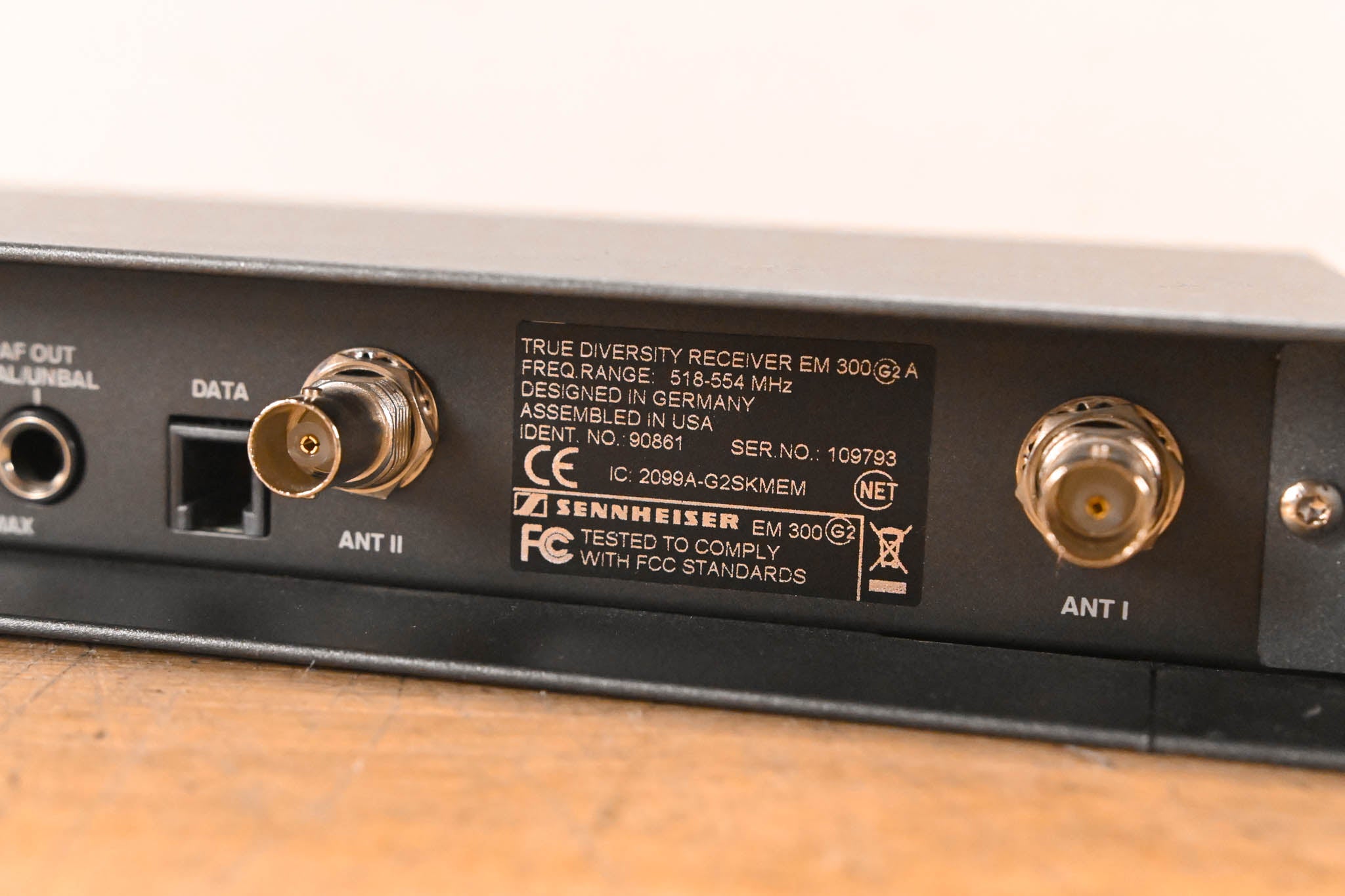 Sennheiser EM 300 G2 Wireless Receiver - 518-554 MHz (NO POWER SUPPLY)