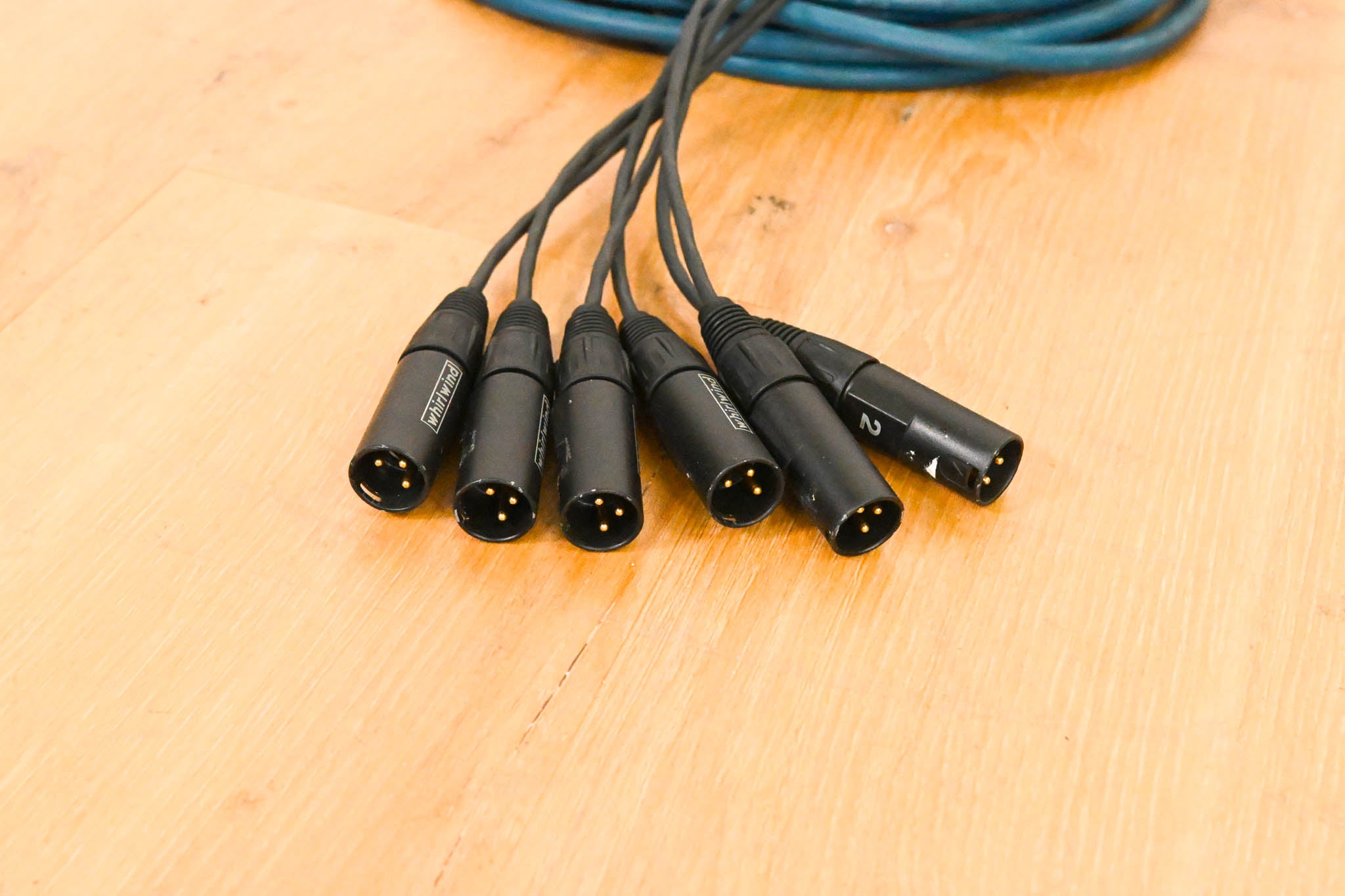 Whirlwind MS-6-M-NR-025 Mini 6 6-Channel Low-Profile Drop Snake - 25 ft