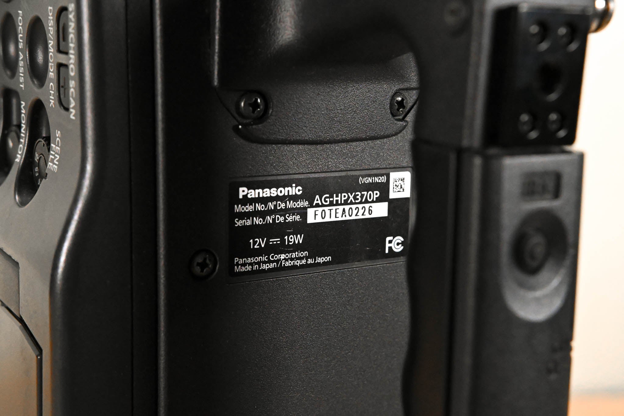 Panasonic AG-HPX370P 1/3" ENG P2HD Camcorder