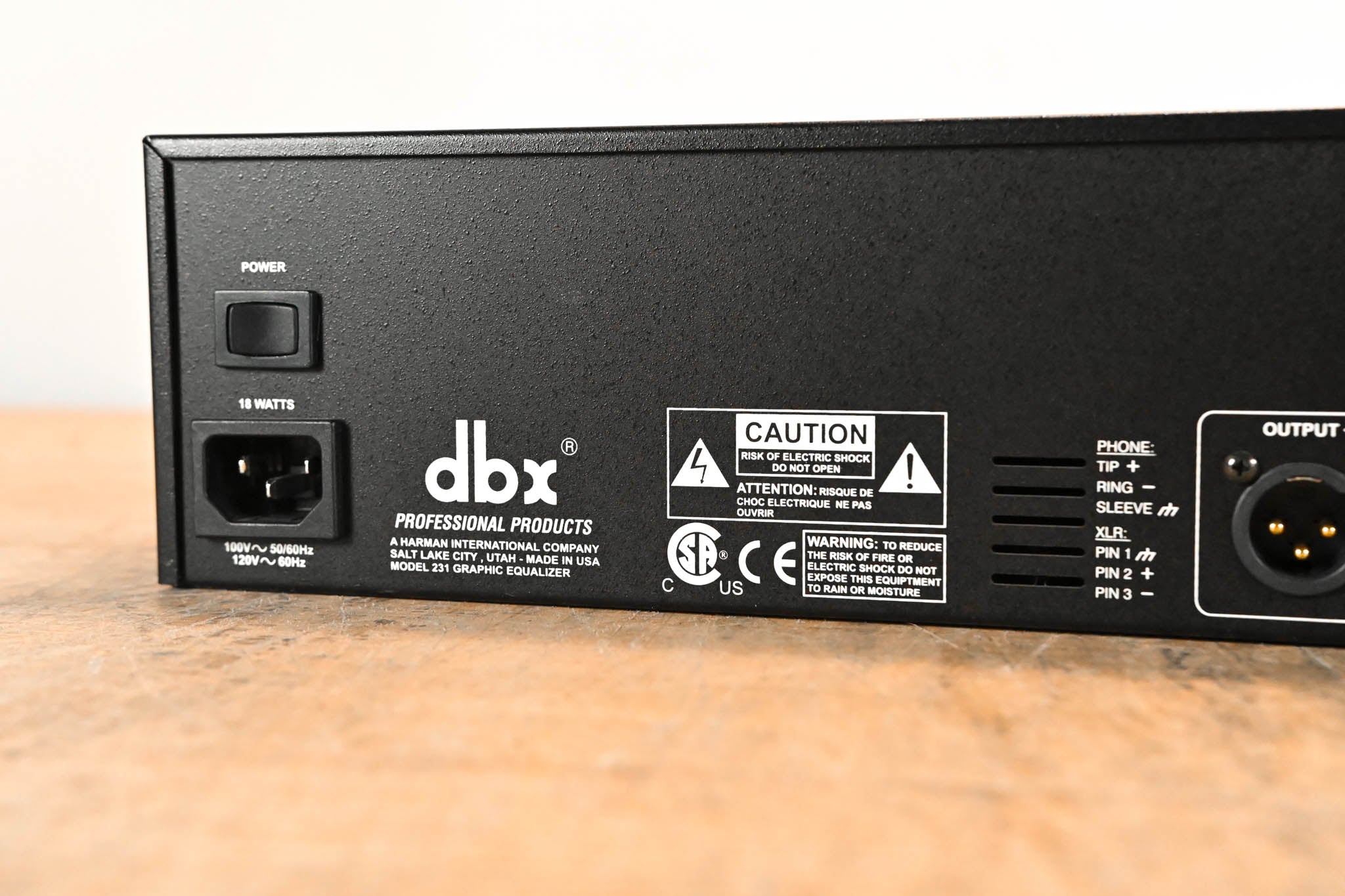 dbx 231 Dual-Channel 31-Band Graphic Equalizer