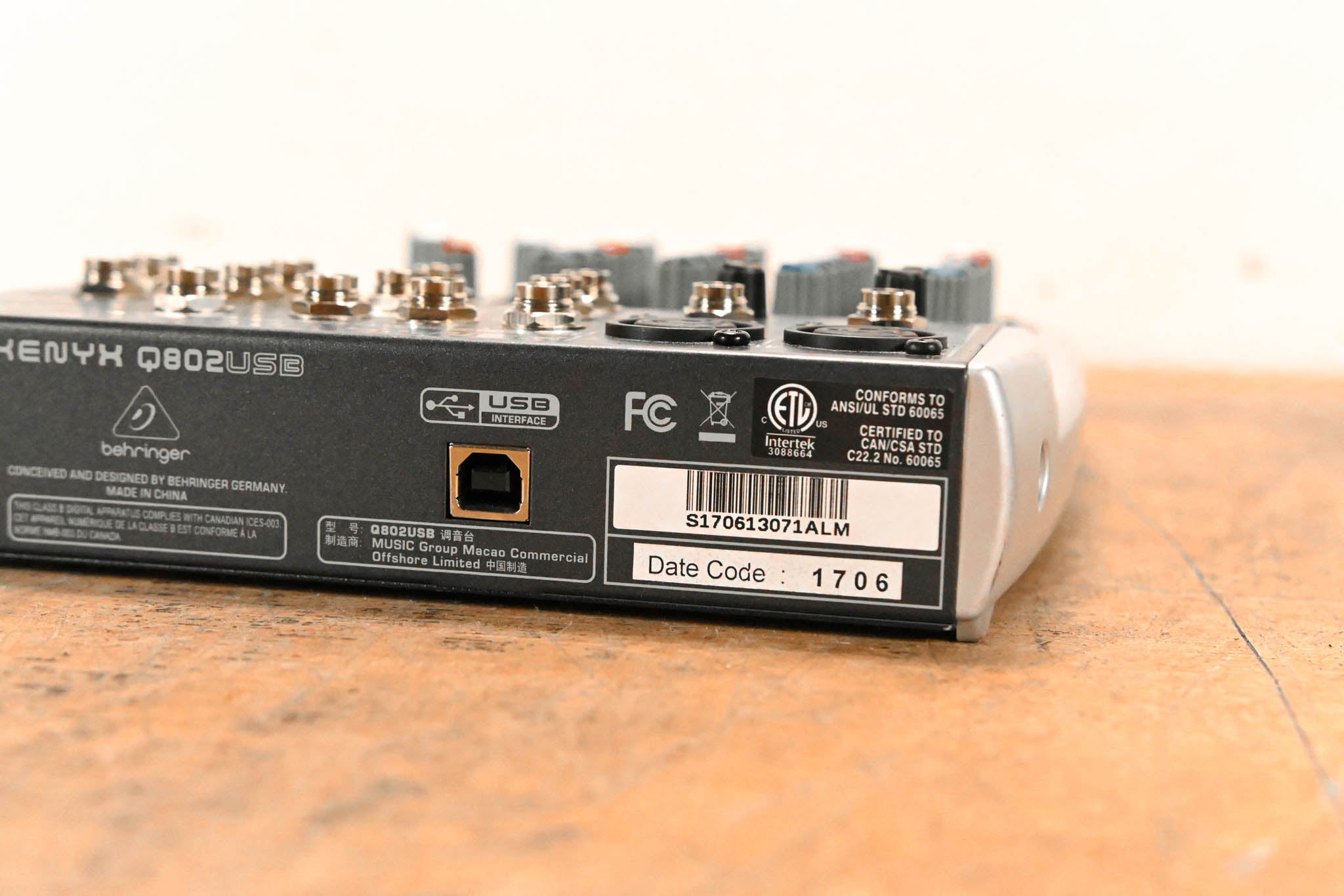 Behringer Xenyx Q802USB (NO POWER SUPPLY)