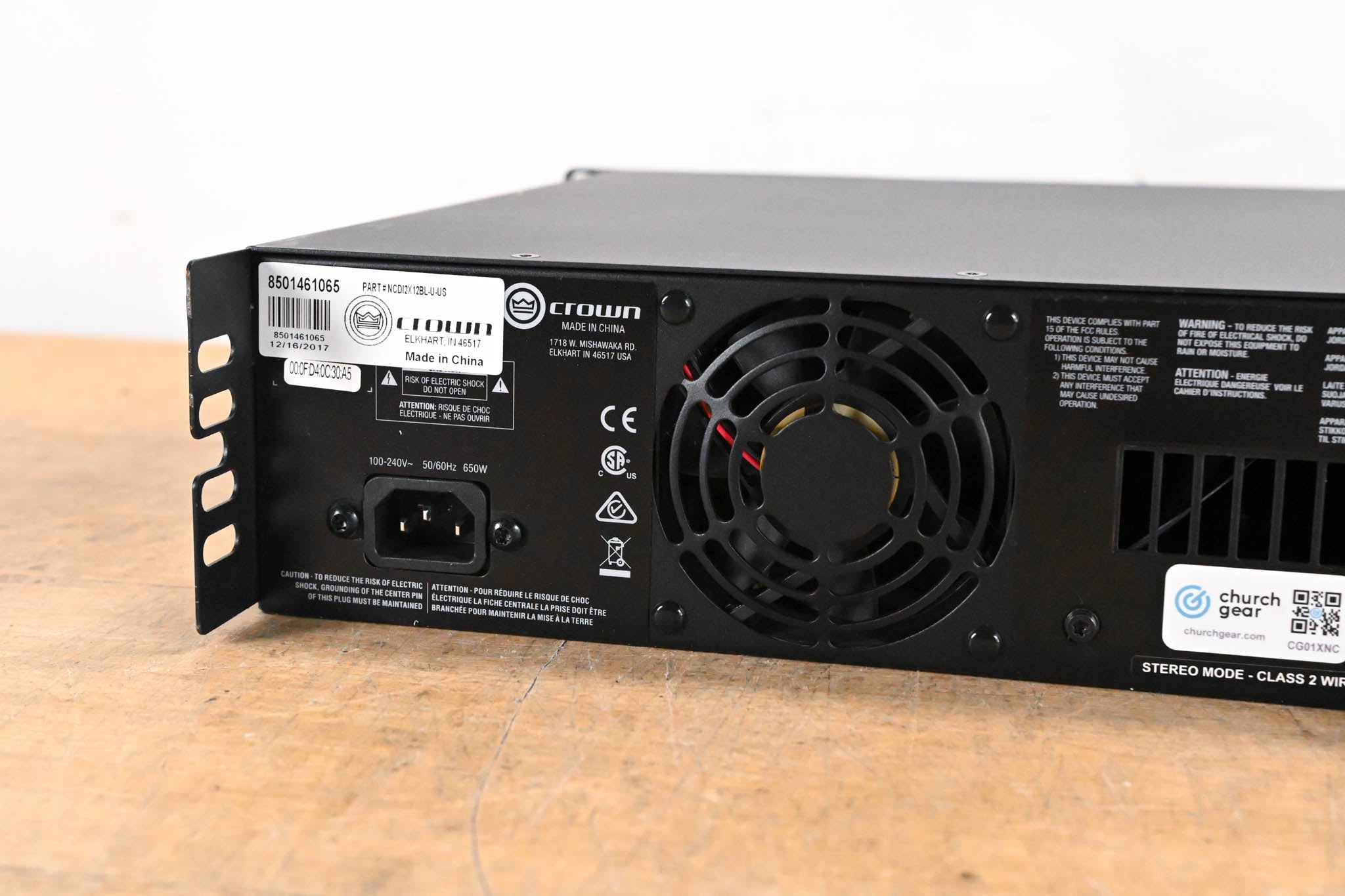 Crown CDi 2|1200BL 2-Channel DriveCore Series Power Amp w/ BLU Link