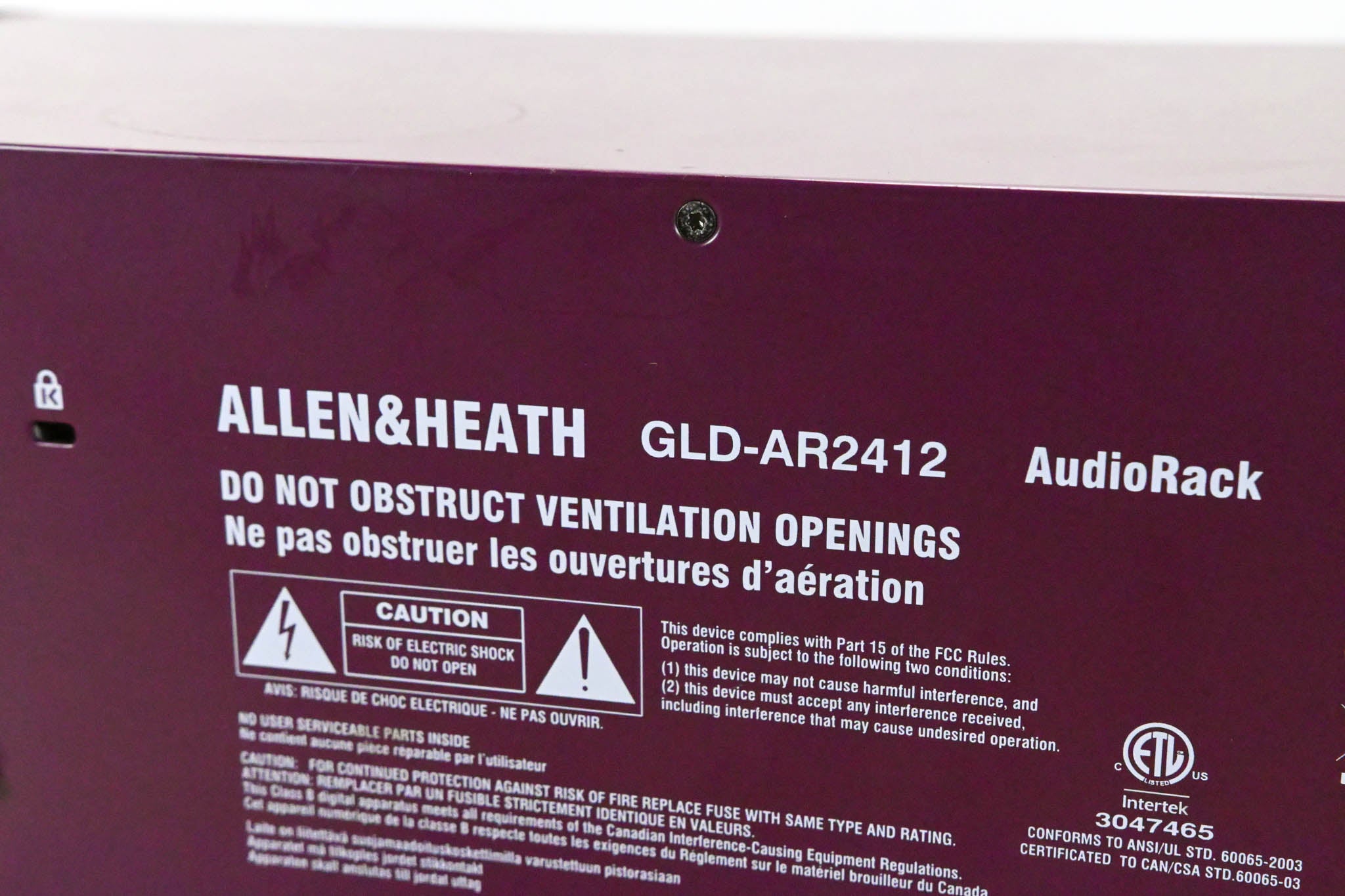 Allen & Heath GLD-AR2412 24x12 Main Remote Stage Rack