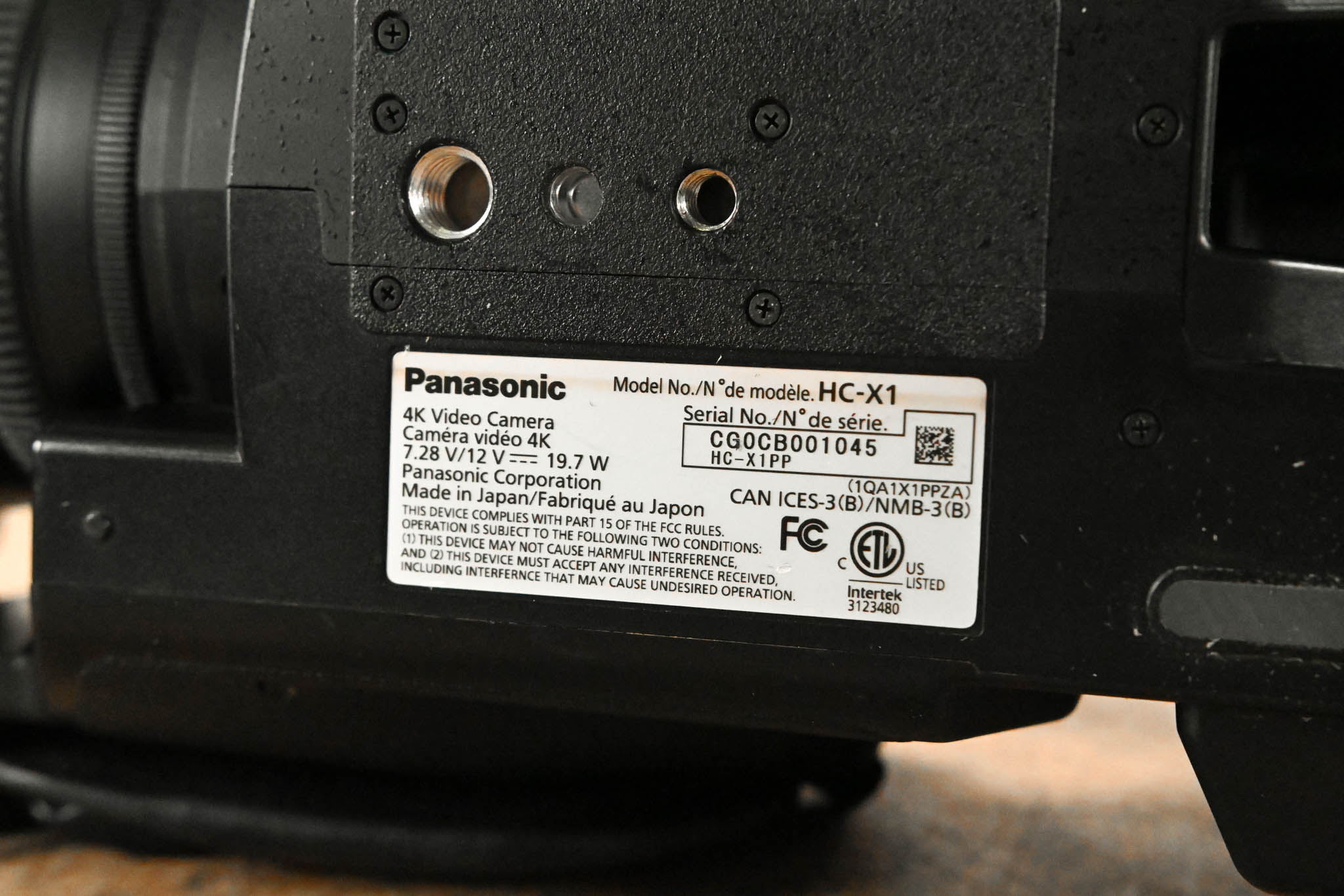 Panasonic HC-X1 Ultra HD 4K Professional Camcorder