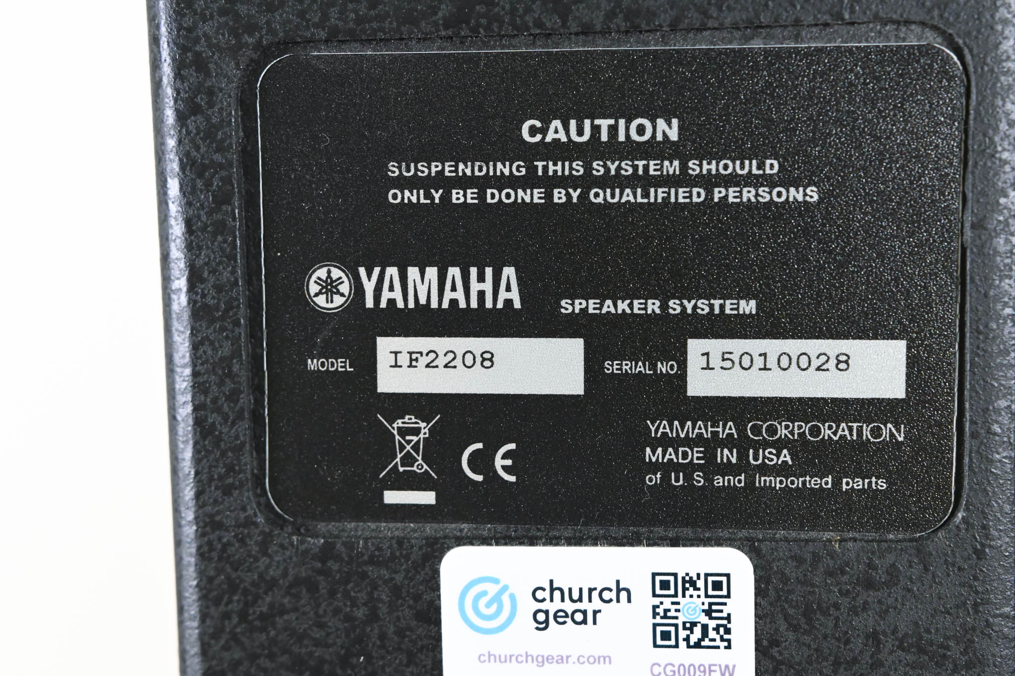 Yamaha IF2208 Dual 8" 2-Way Full-Range Loudspeaker (PAIR)