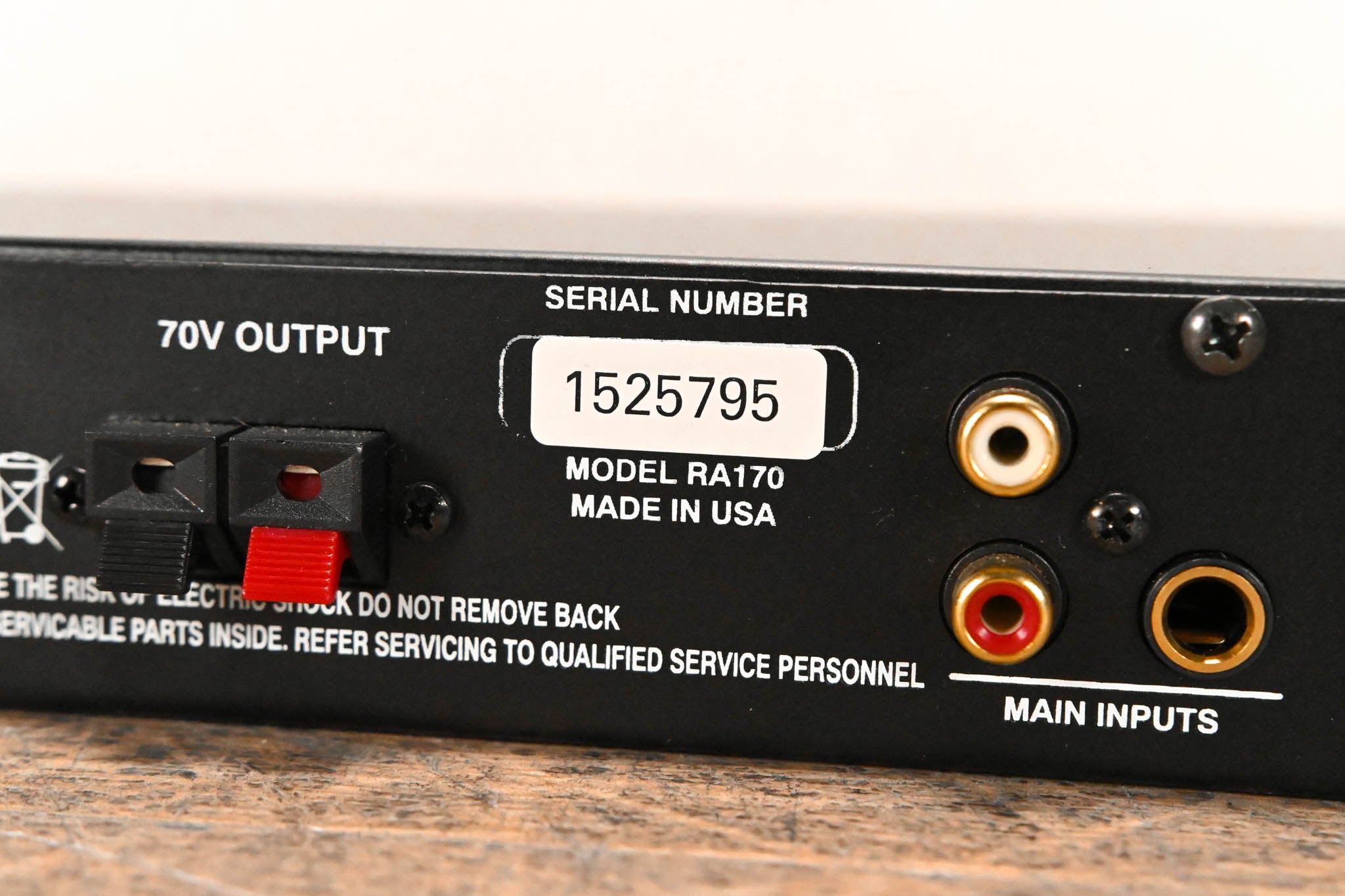 Rolls RA170 70-Volt Power Amplifier