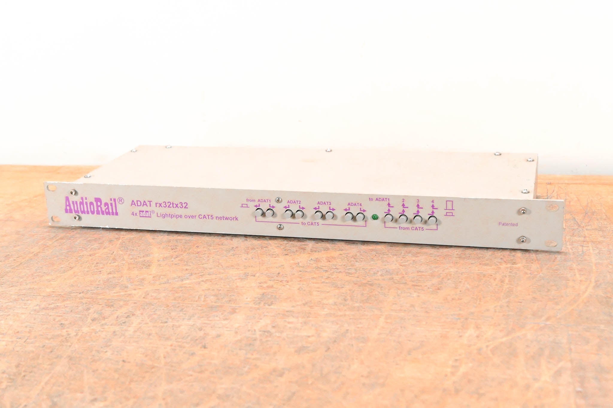 AudioRail ADAT rx32tx32 4x Lightpipe Over CAT5 Network