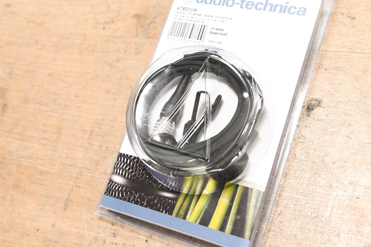 Audio-Technica AT831cW Cardioid Condenser Lavalier Mic w/ cW Connector