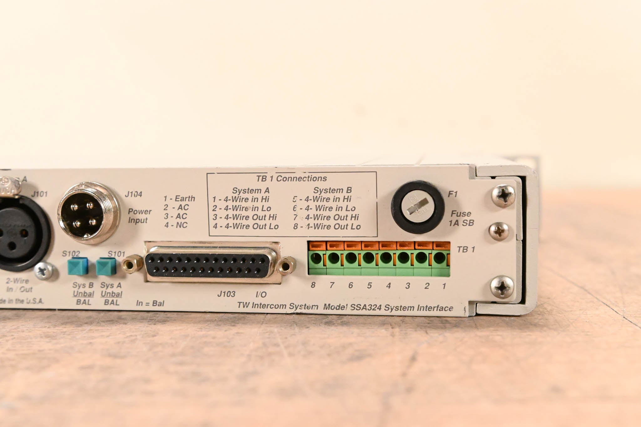 RTS SSA324 Intercom System Interface (NO POWER SUPPLY)