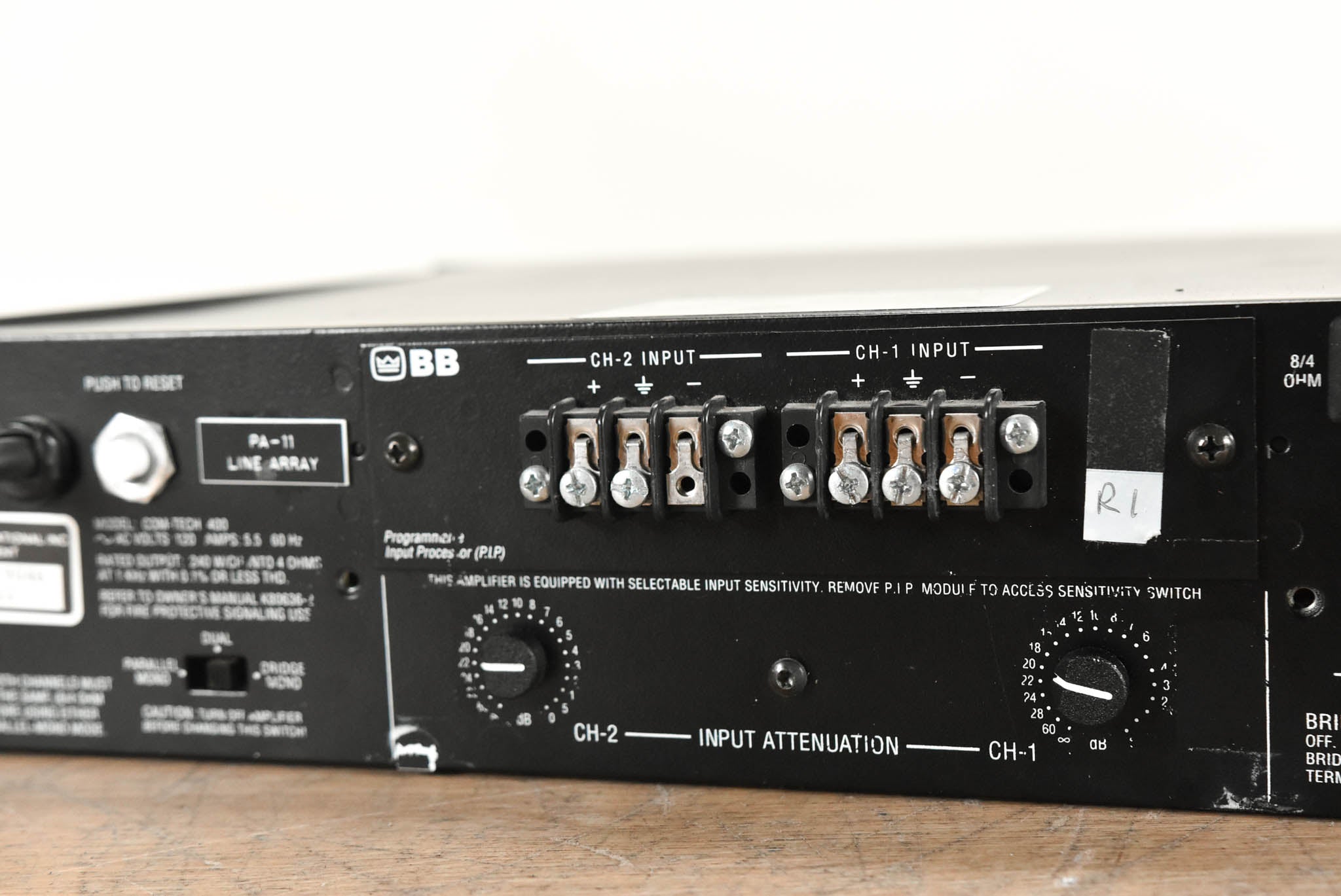 Crown Com-Tech 400 2-Channel Power Amplifier