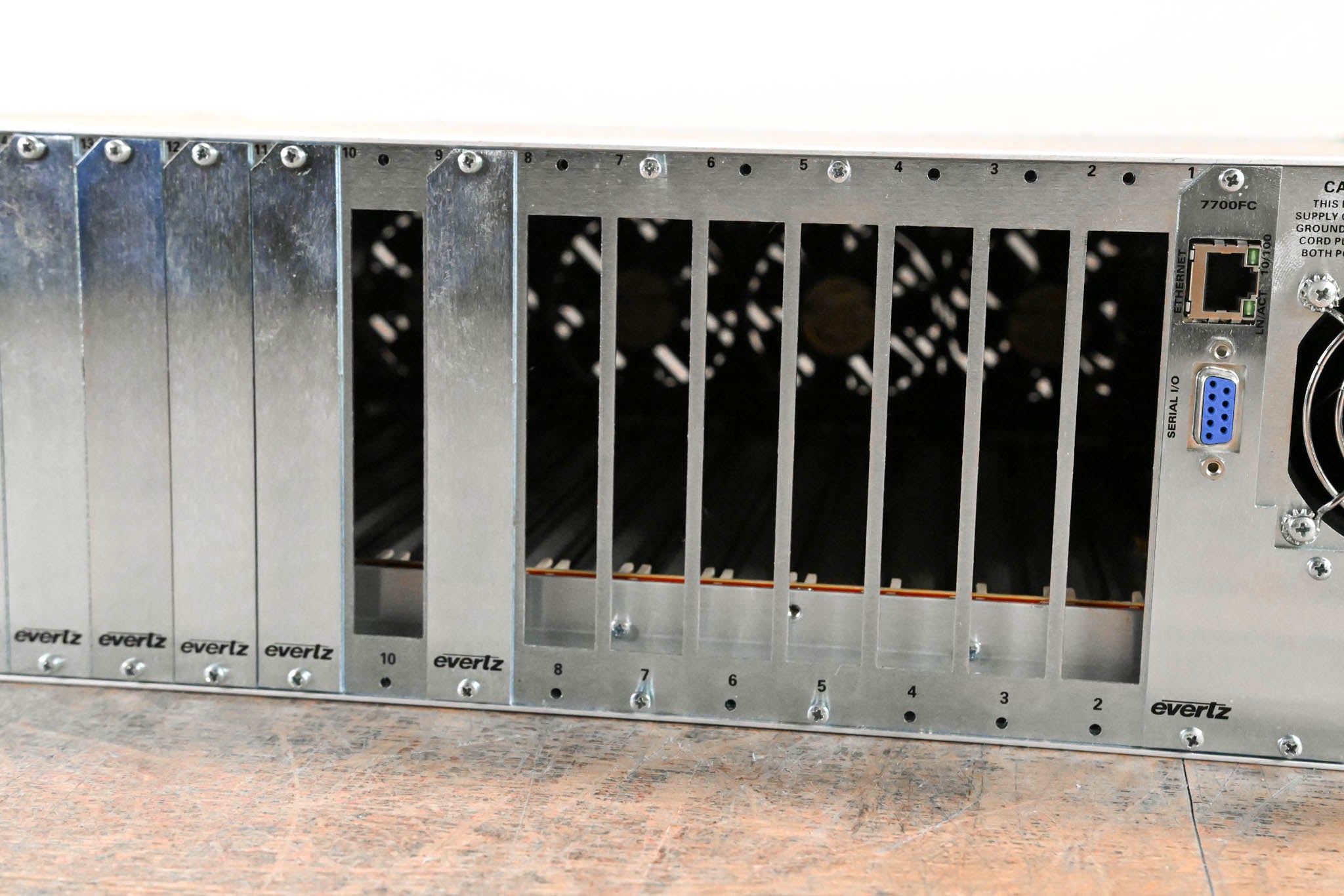 Evertz 7800FR-QT 3U Rack-Mountable Quiet Multiframe