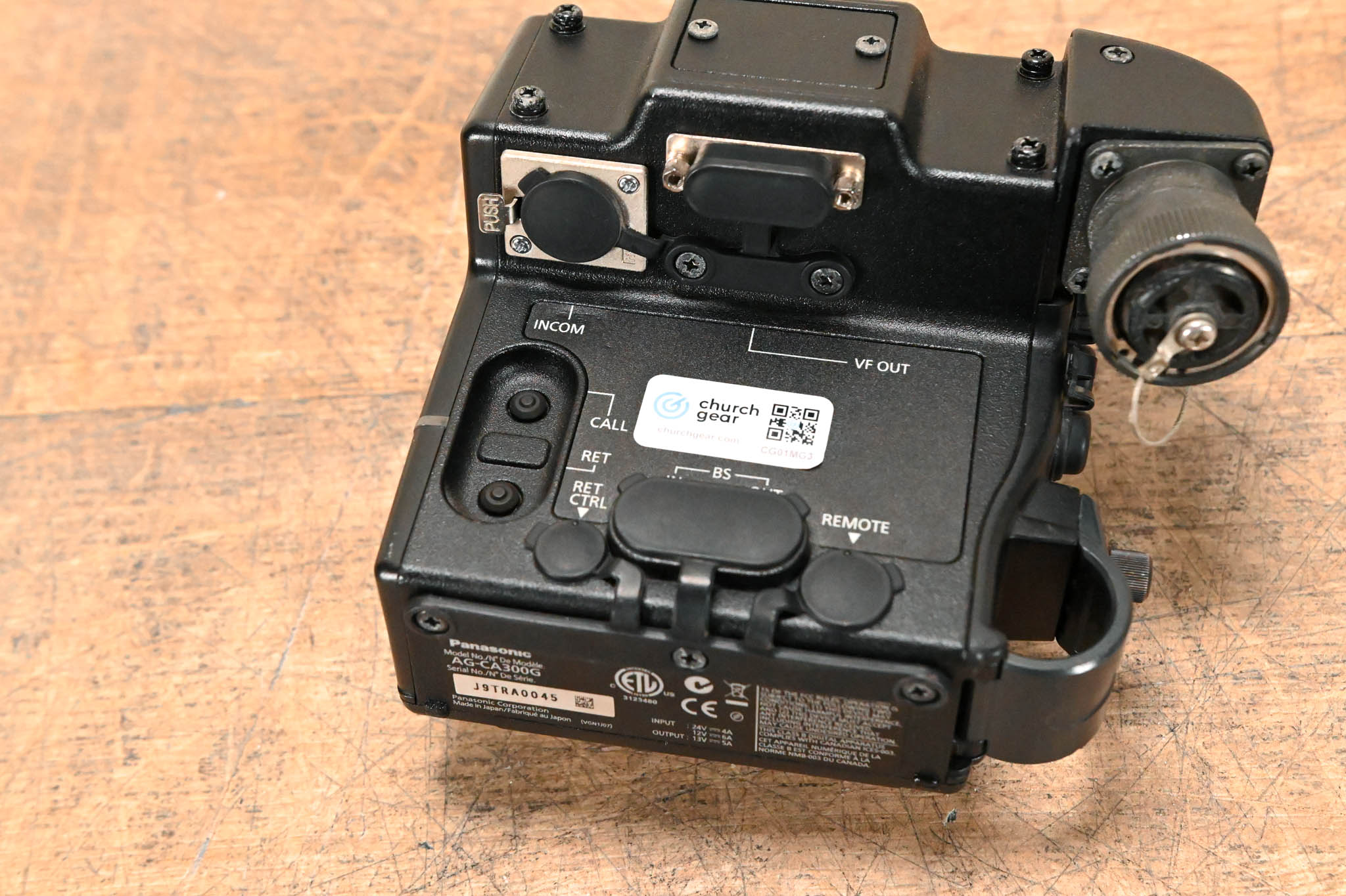 Panasonic AG-CA300G Camera Studio Adapter