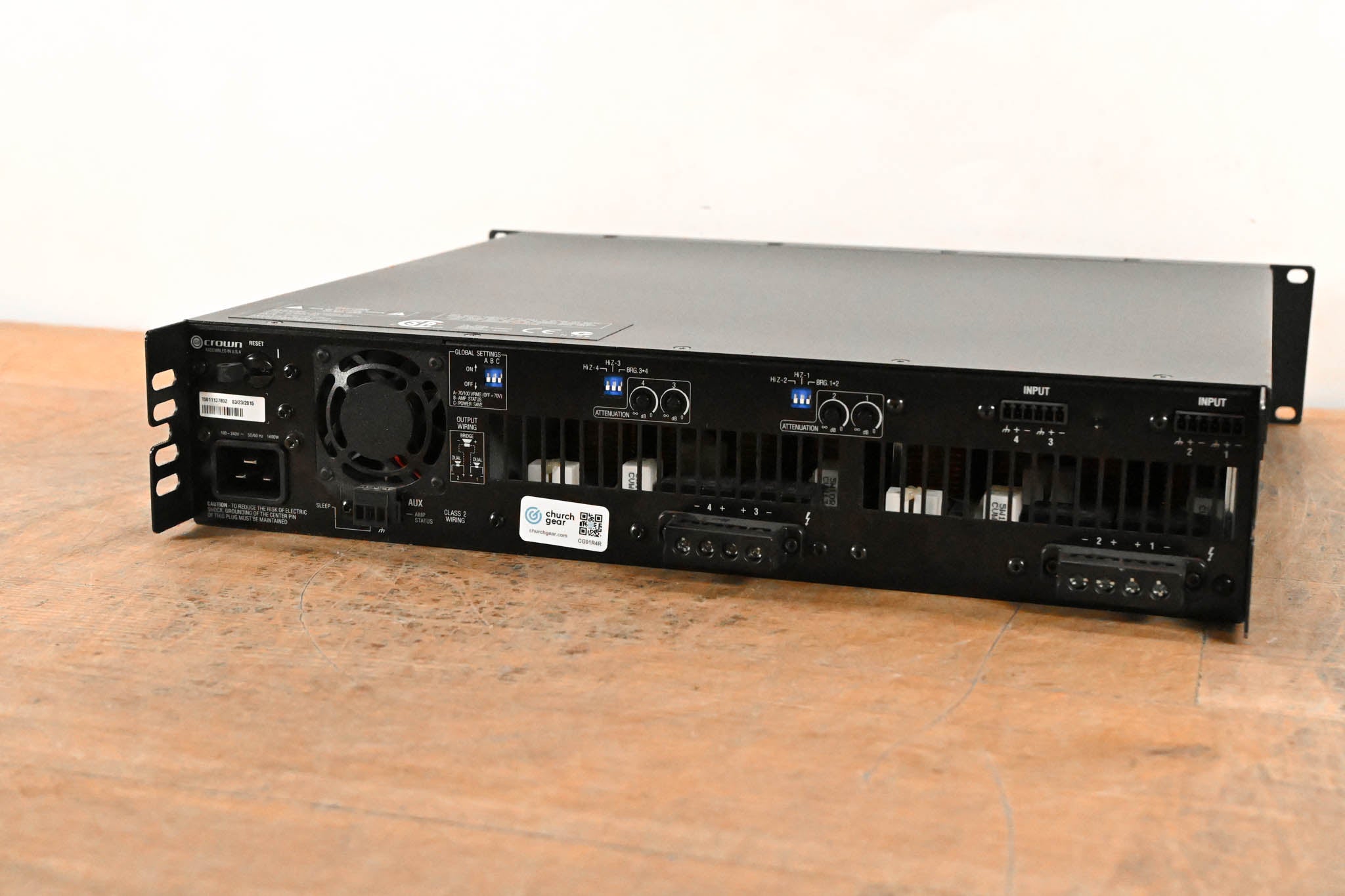 Crown DCi 4|1250 Four-Channel Power Amplifier CG01R4R
