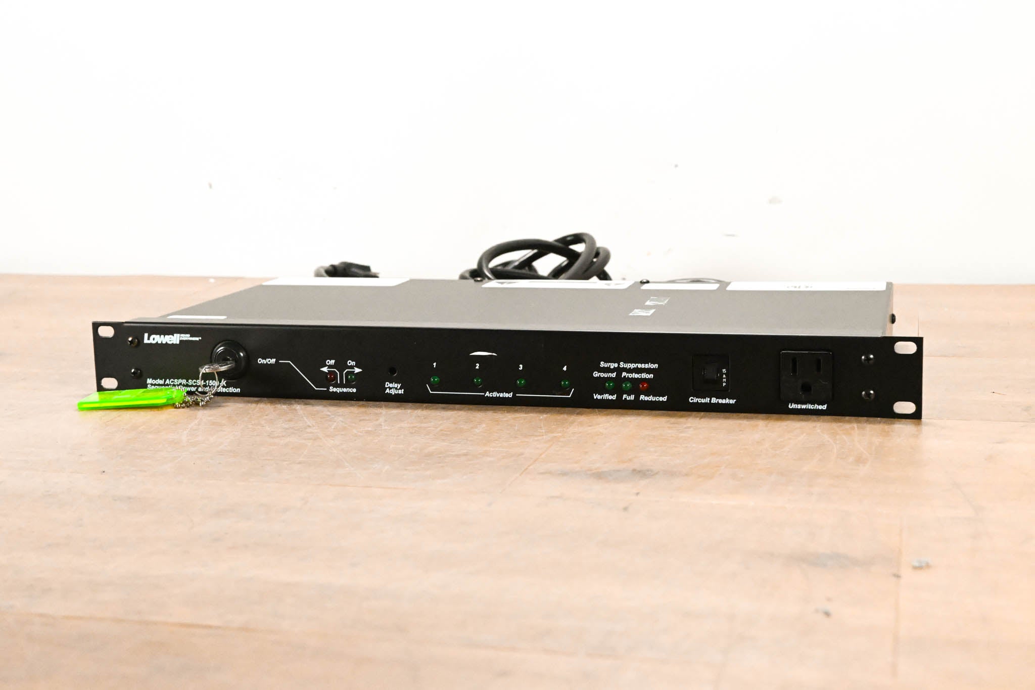 Lowell ACSPR-SCS4-1509(K) Rackmount AC Power w/ Sequencer & Protection