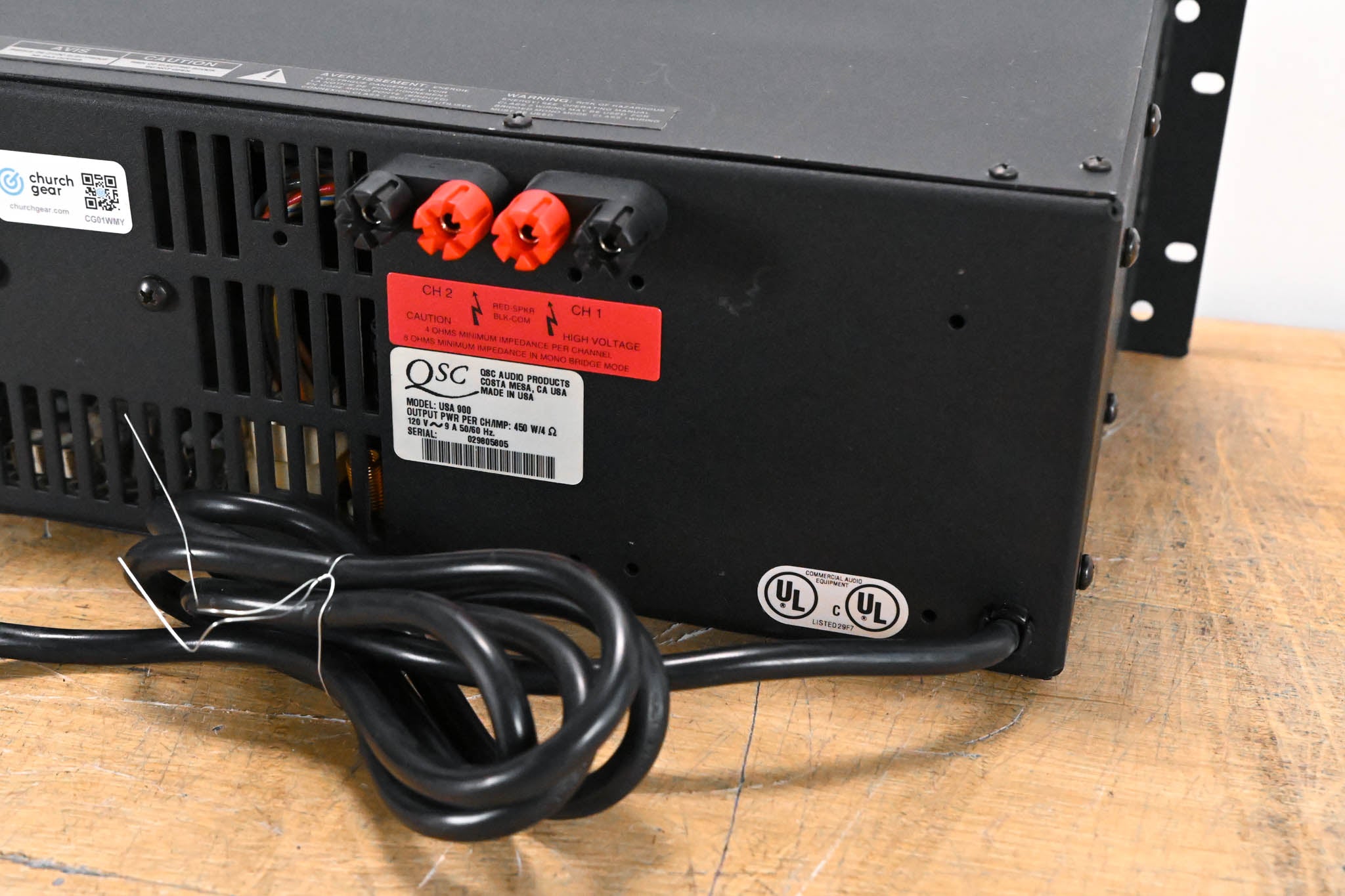 QSC USA 900 2-Channel Power Amplifier