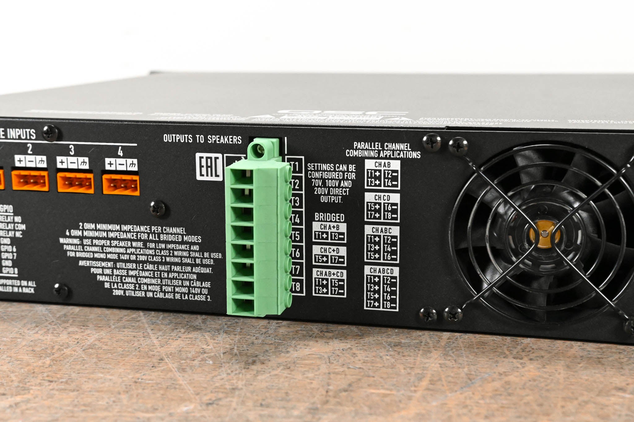 QSC CXD4.5 4-Channel Installation Power Amplifier with DSP