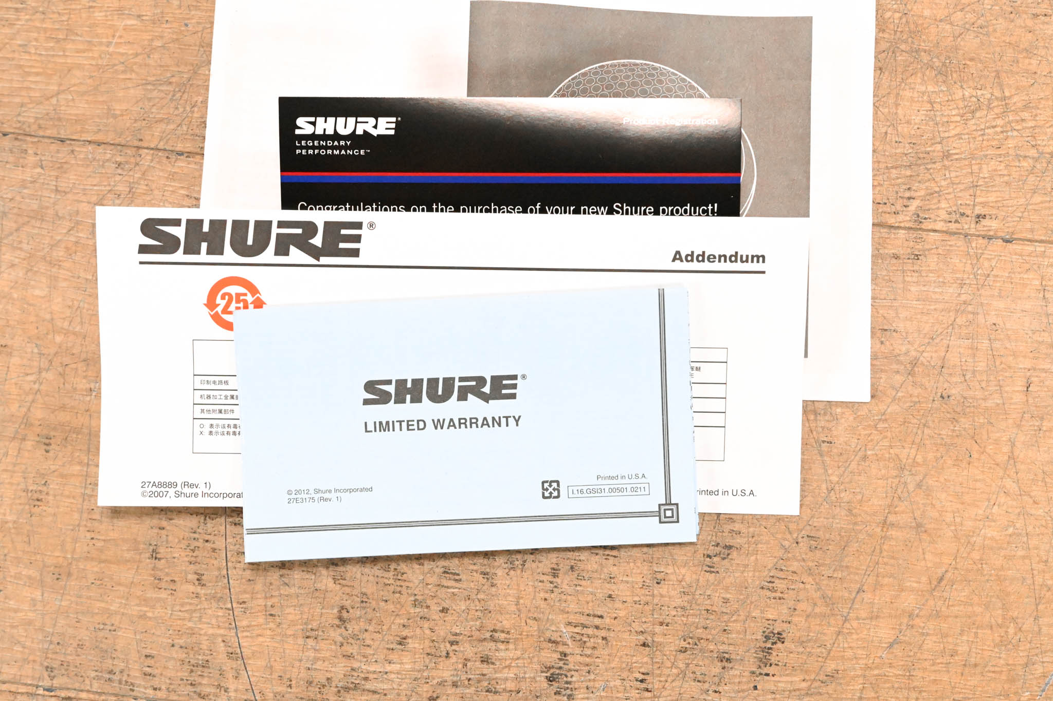 Shure MX395W/O Microflex Low Profile Boundary Microphone